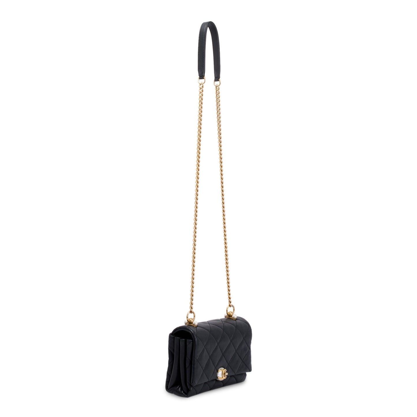 Chanel Small CC Pearl Accordion Flap Bag