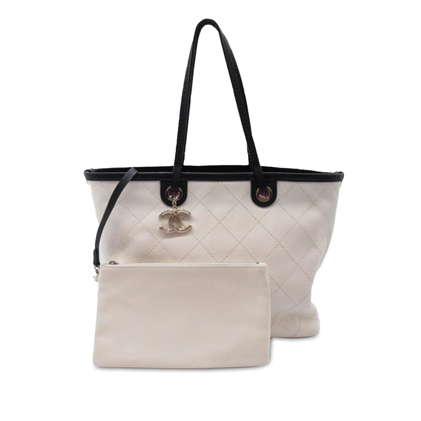 Chanel Small Caviar Shopping Fever Tote (SHG-ZejzPd)