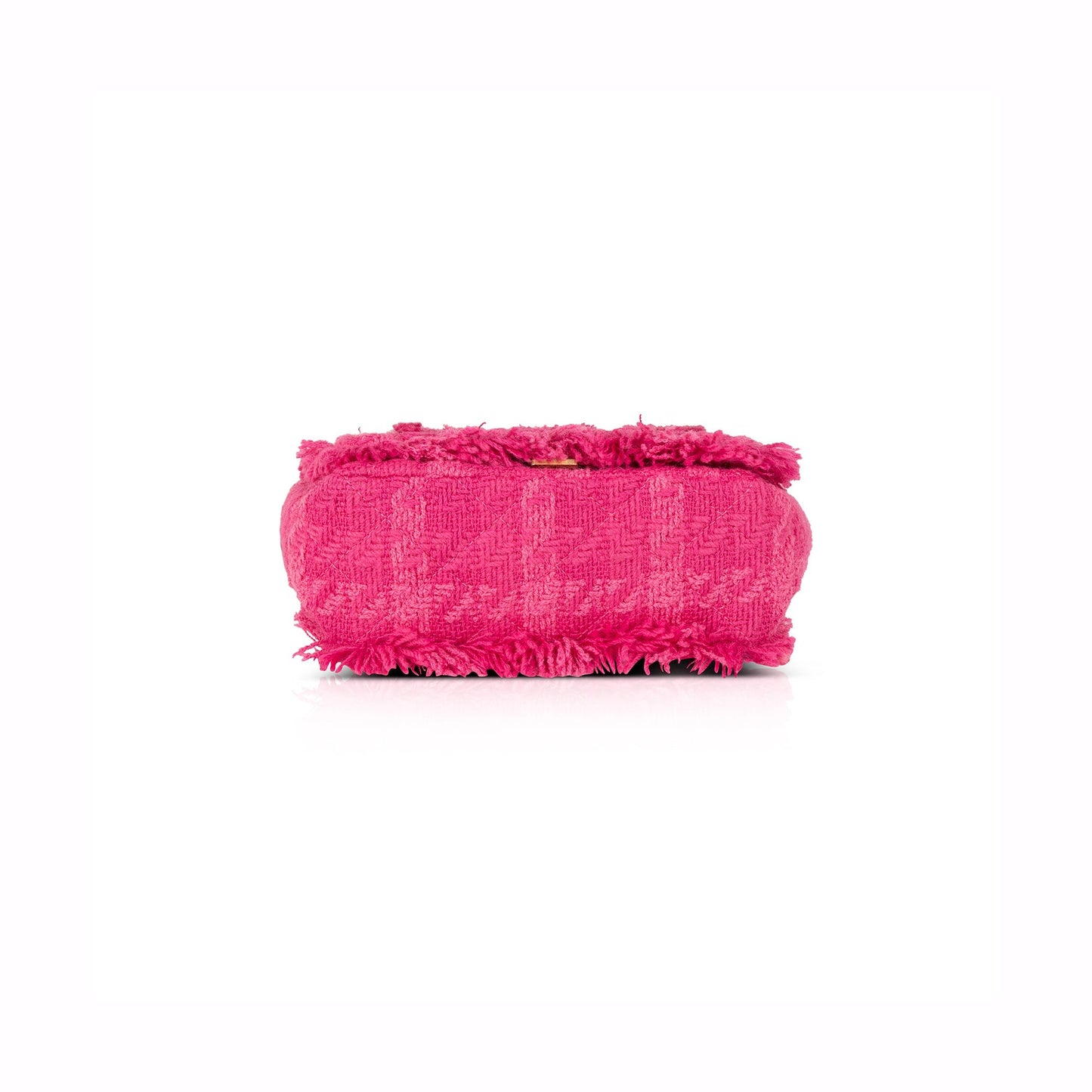 Chanel Small Giant Logo Tweed Flap Bag