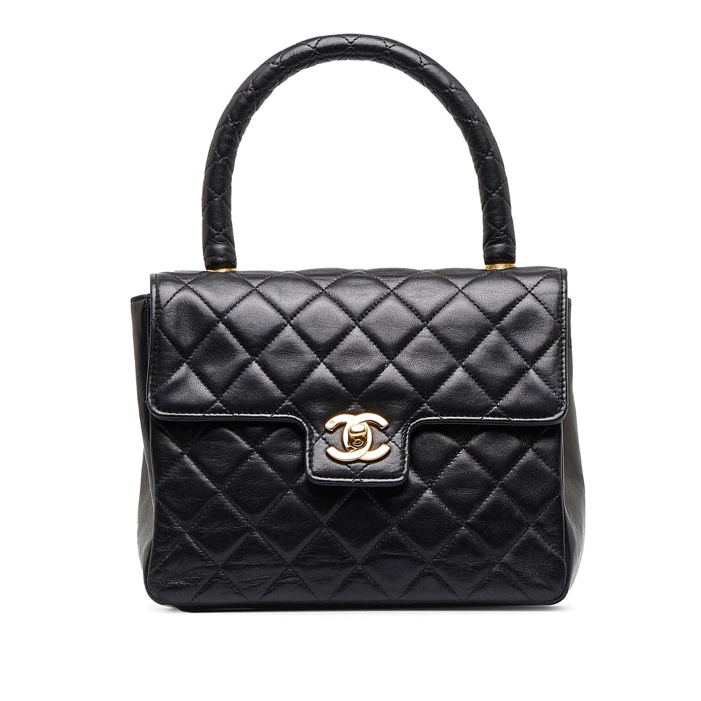 Chanel Small Lambskin Kelly Top Handle Bag