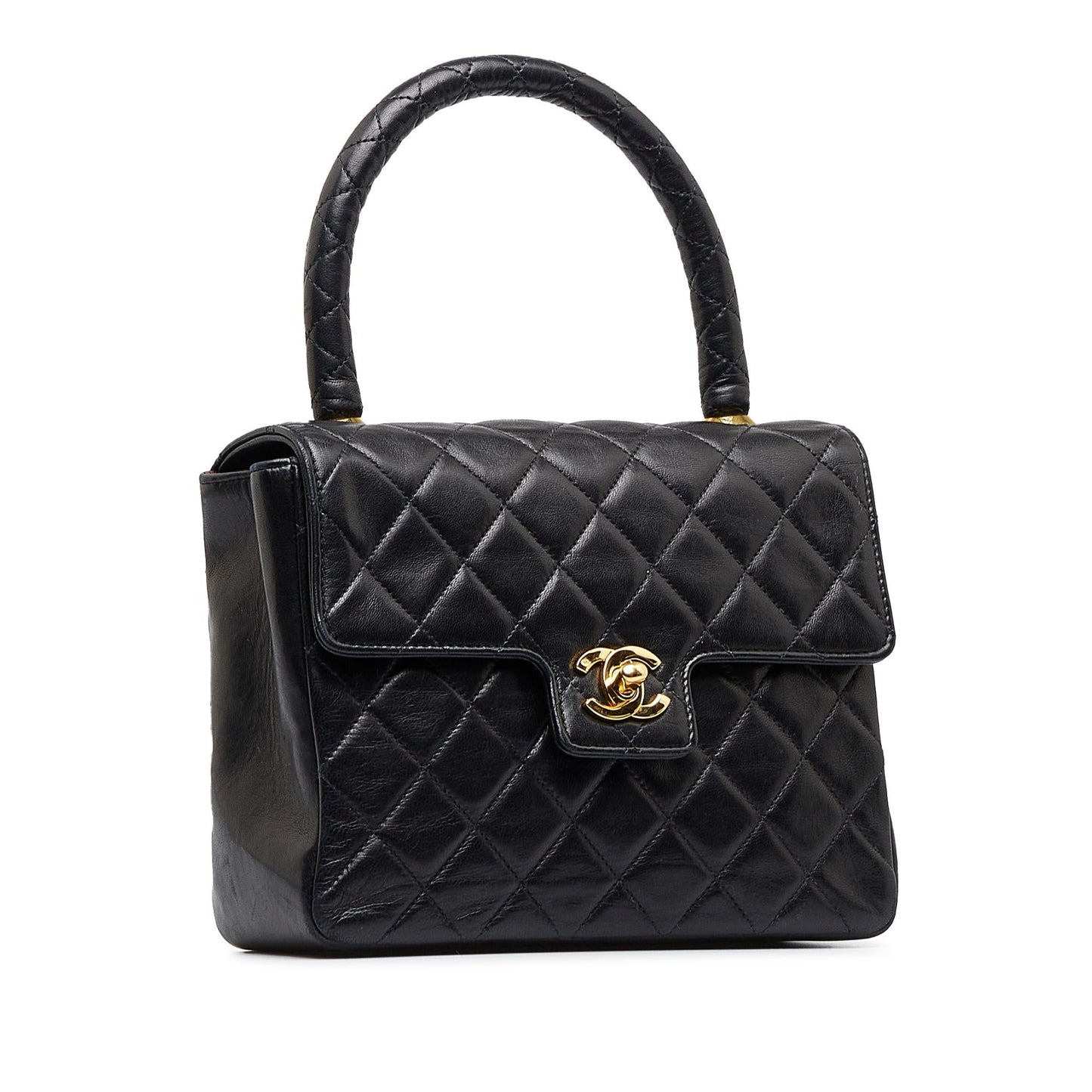 Chanel Small Lambskin Kelly Top Handle Bag