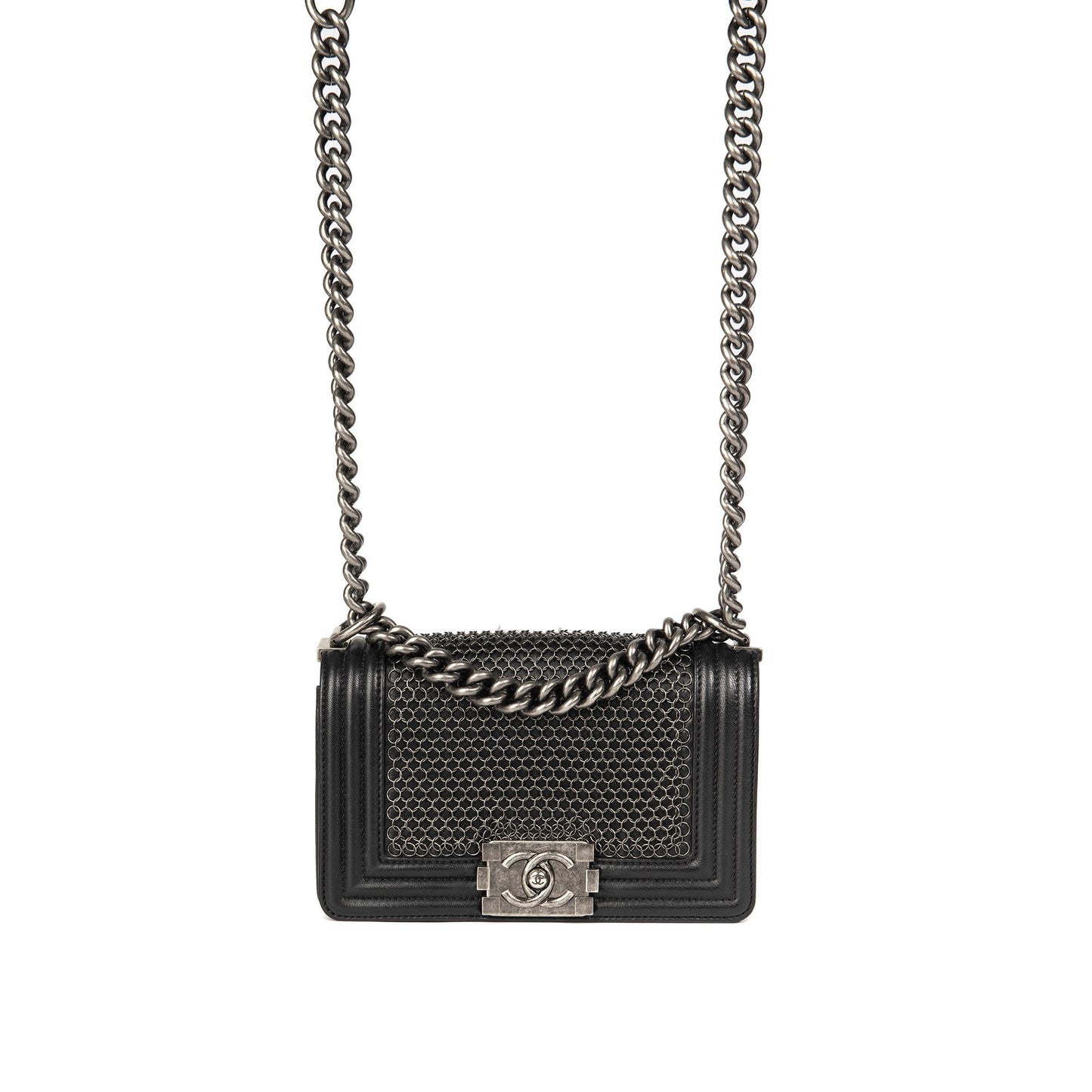 Chanel Small Paris-Edinburgh Chainmail Boy Bag