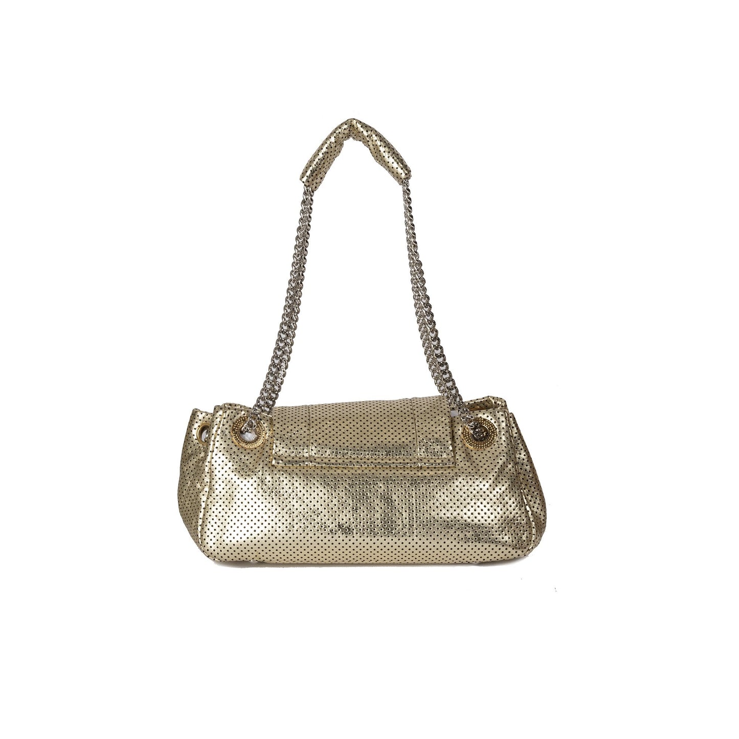 Chanel Small Perforated Leather Drill Accordion Bag