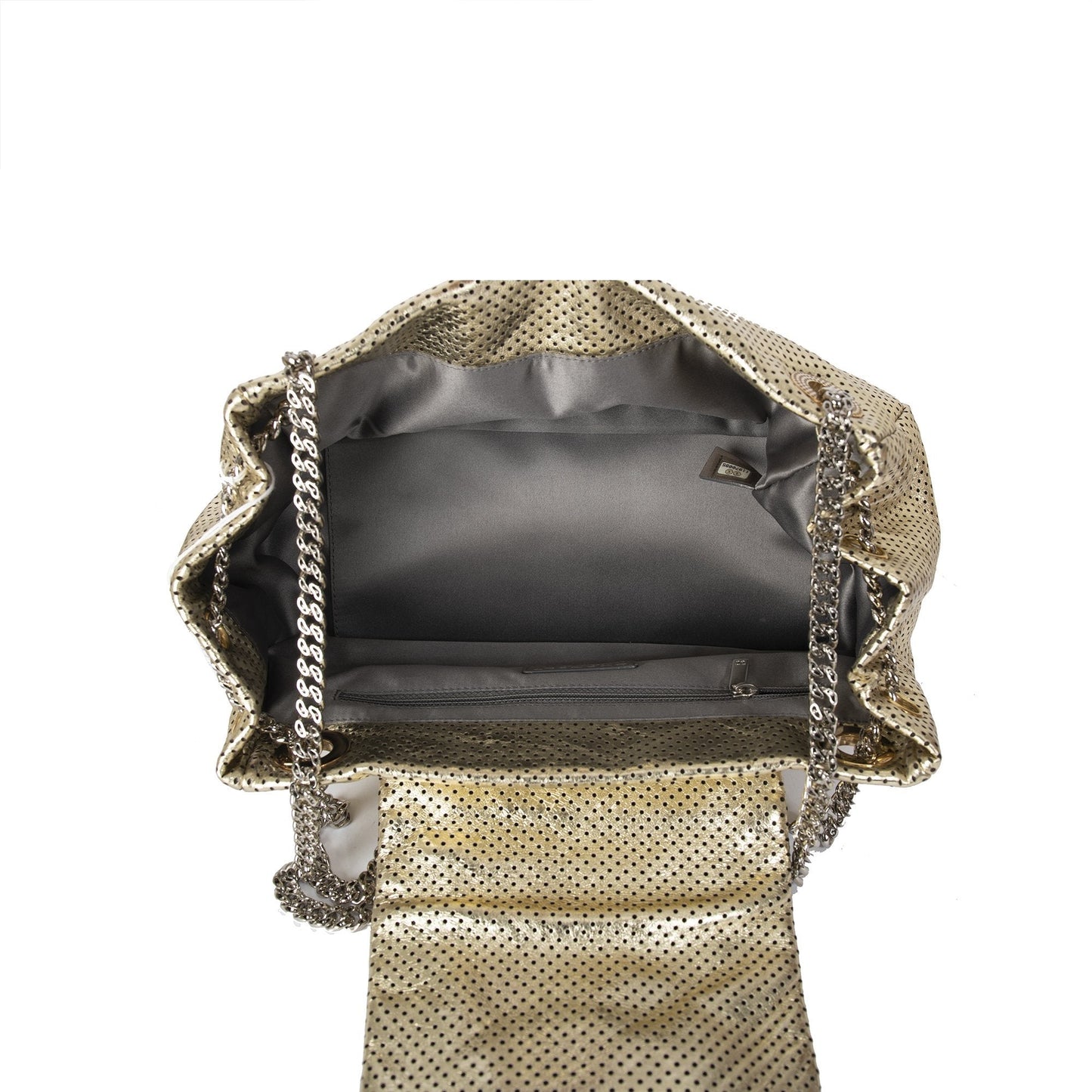 Chanel Small Perforated Leather Drill Accordion Bag