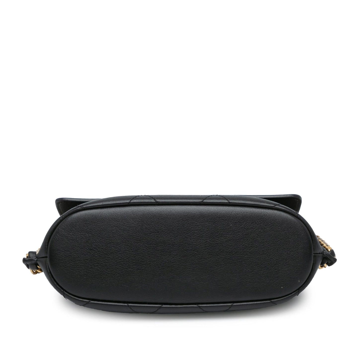 Chanel Small Quilted Calfskin Chain Hobo Flap (SHG-Un4nYy)