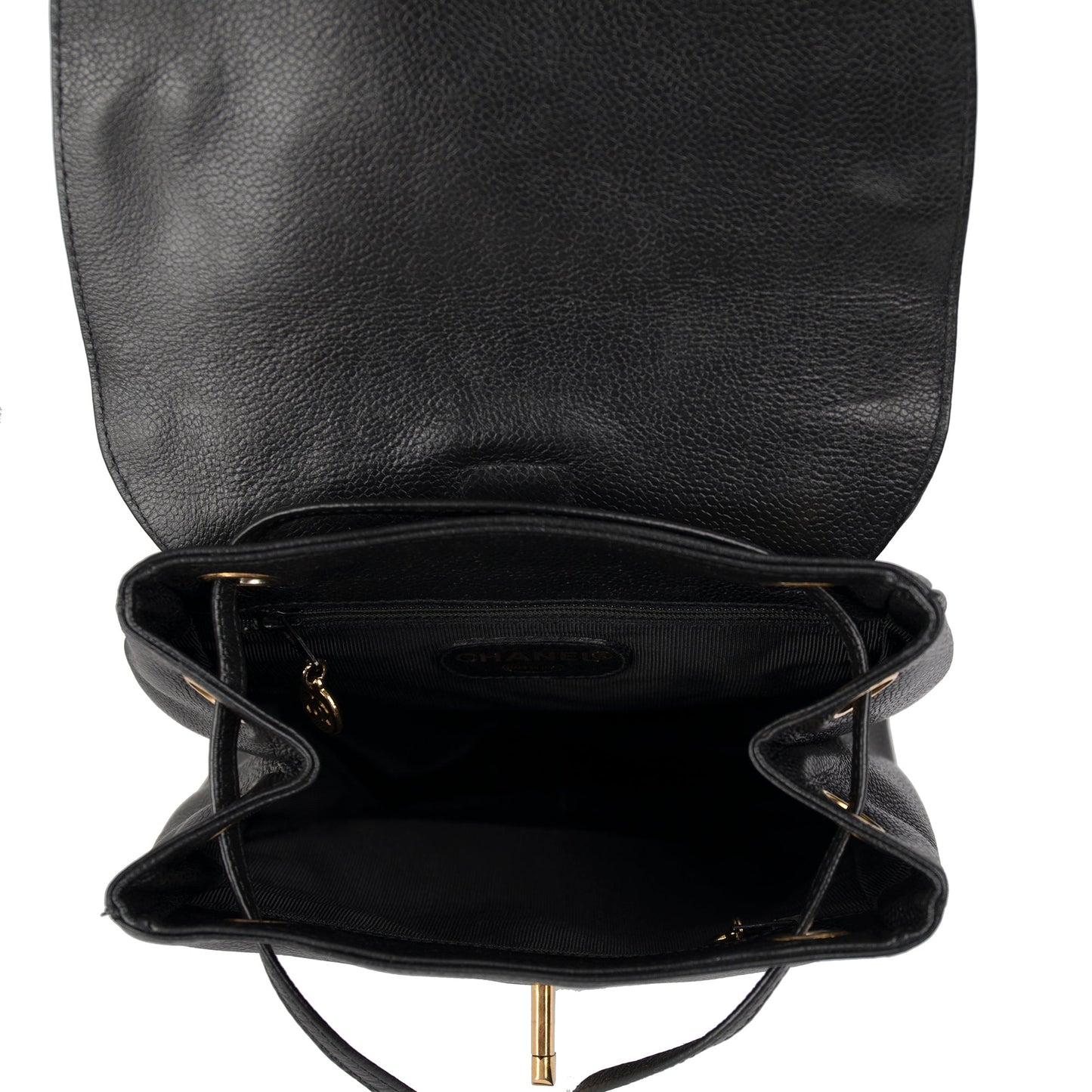 Chanel Small Vintage Black Caviar CC Backpack