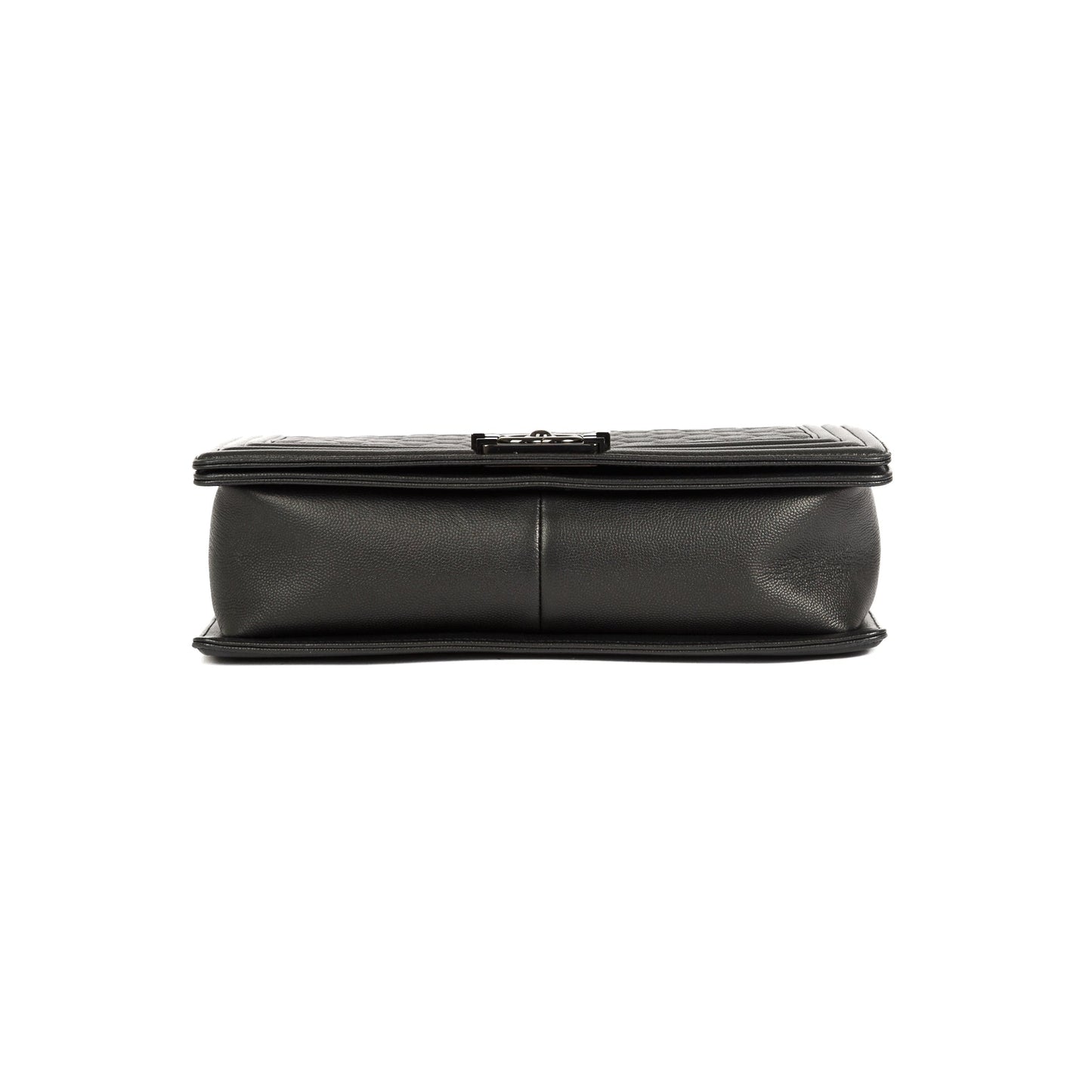 Chanel So Black Caviar Large Boy Bag