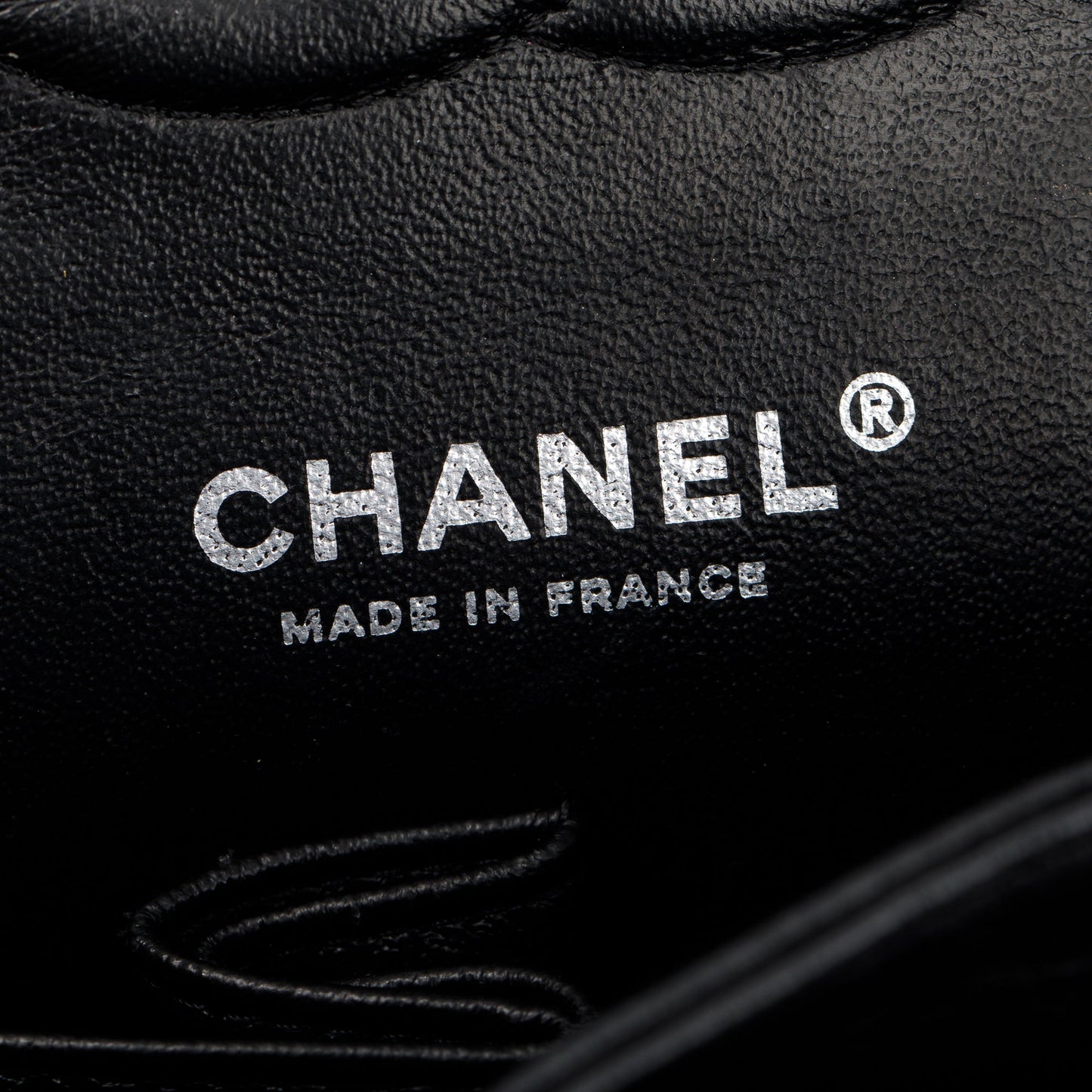 Chanel So Black Chevron Calfskin Leather Classic Medium Double Flap Bag