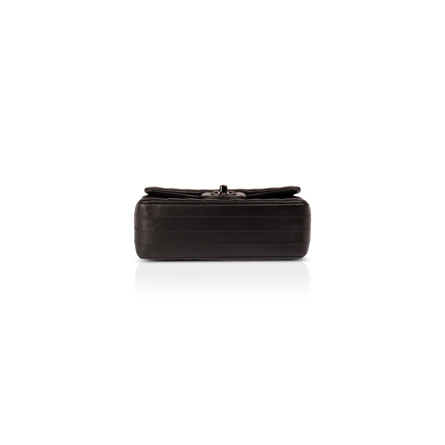 Chanel So Black Chevron Classic Mini Rectangular Flap Bag