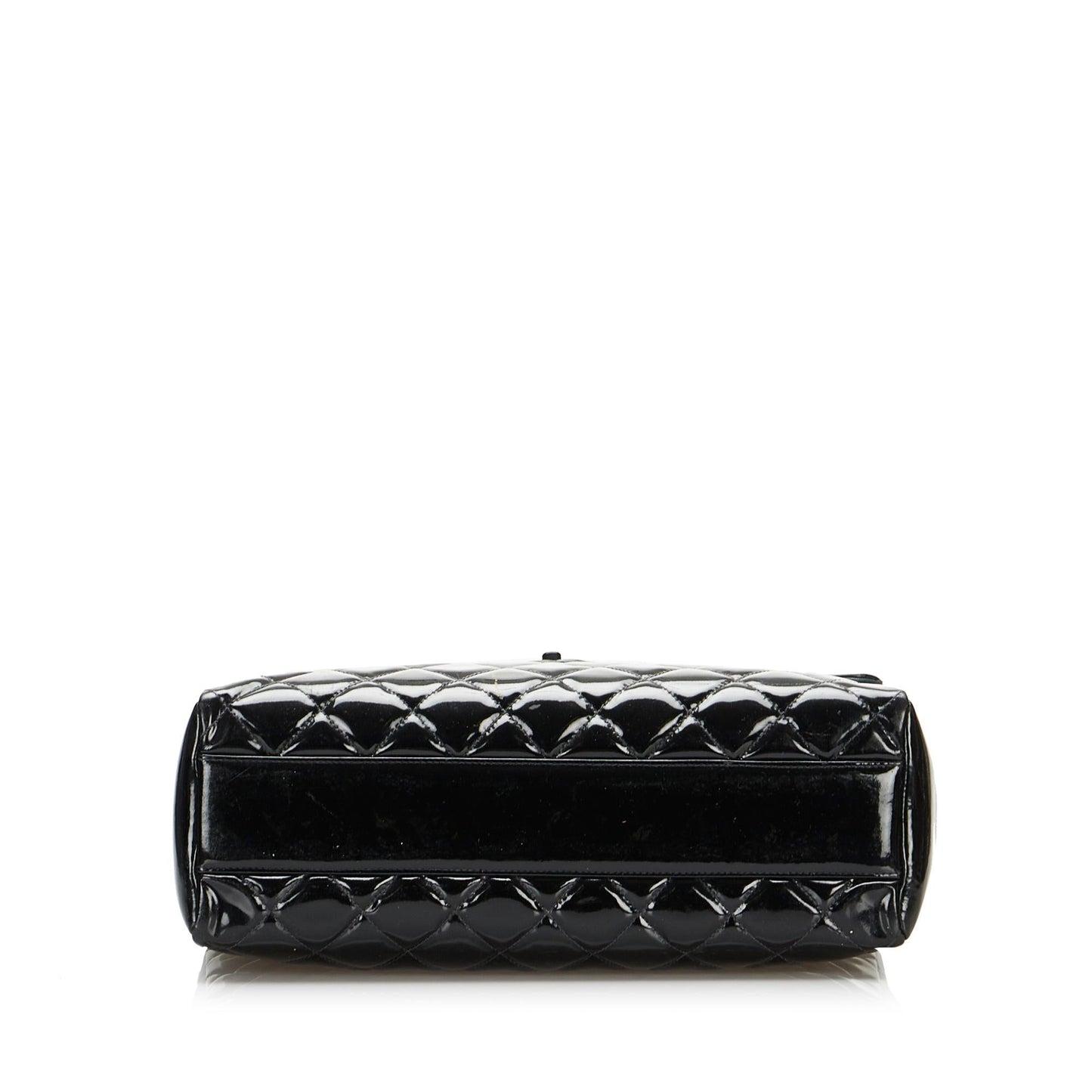 Chanel So Black Matelasse Patent Leather Single Flap Bag (SHG-6IHvZr)