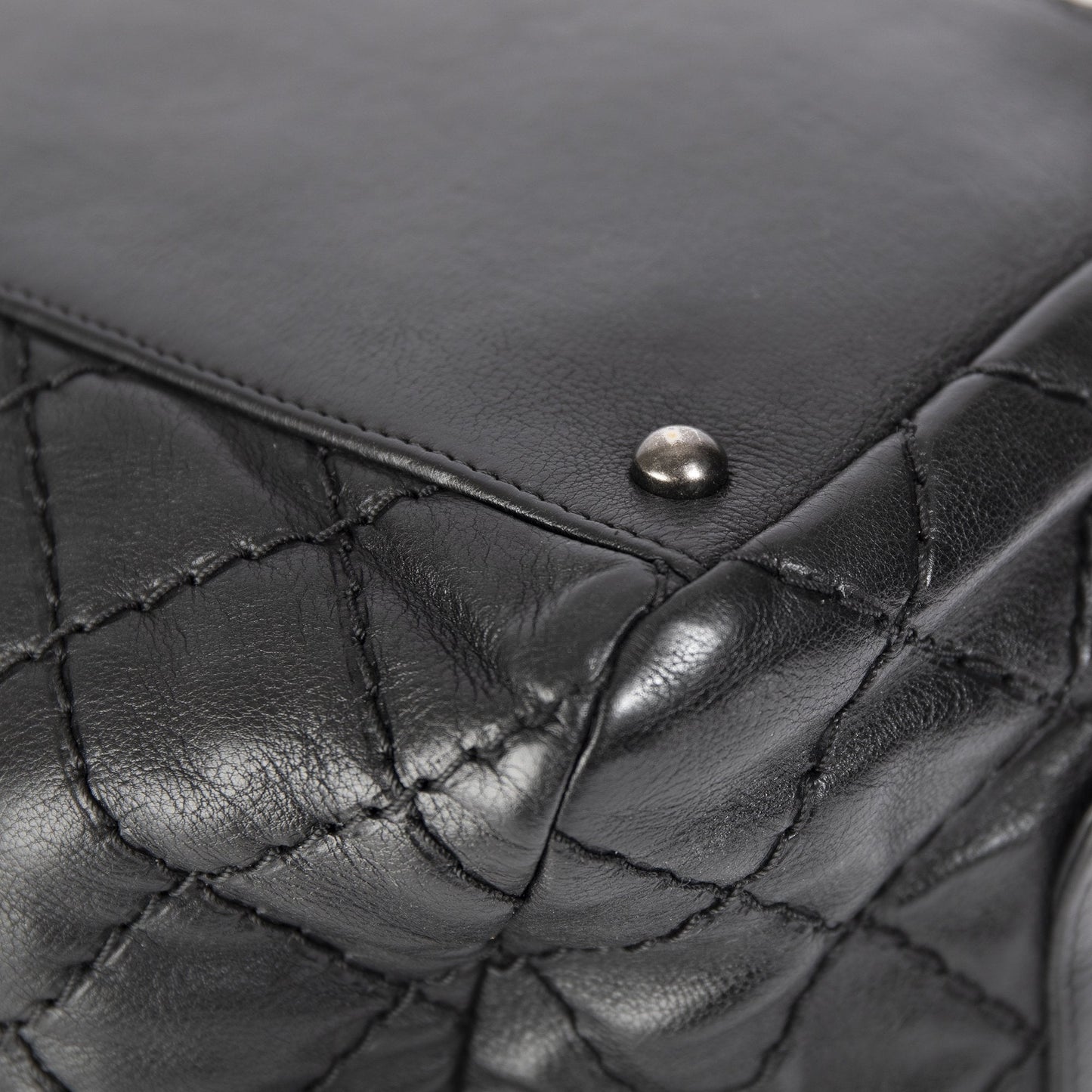 Chanel Stitch It Calfskin Leather Bowler Bag