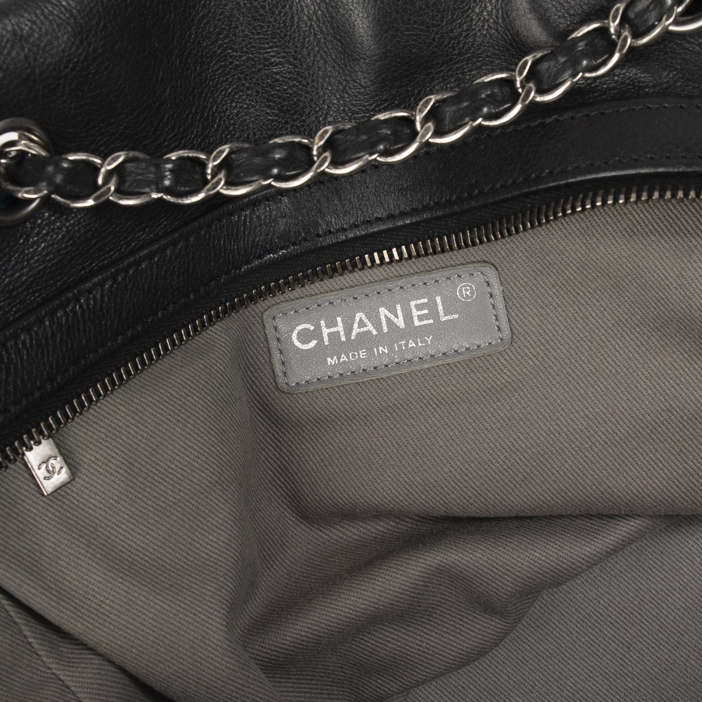 Chanel Stitch It Calfskin Leather Bowler Bag