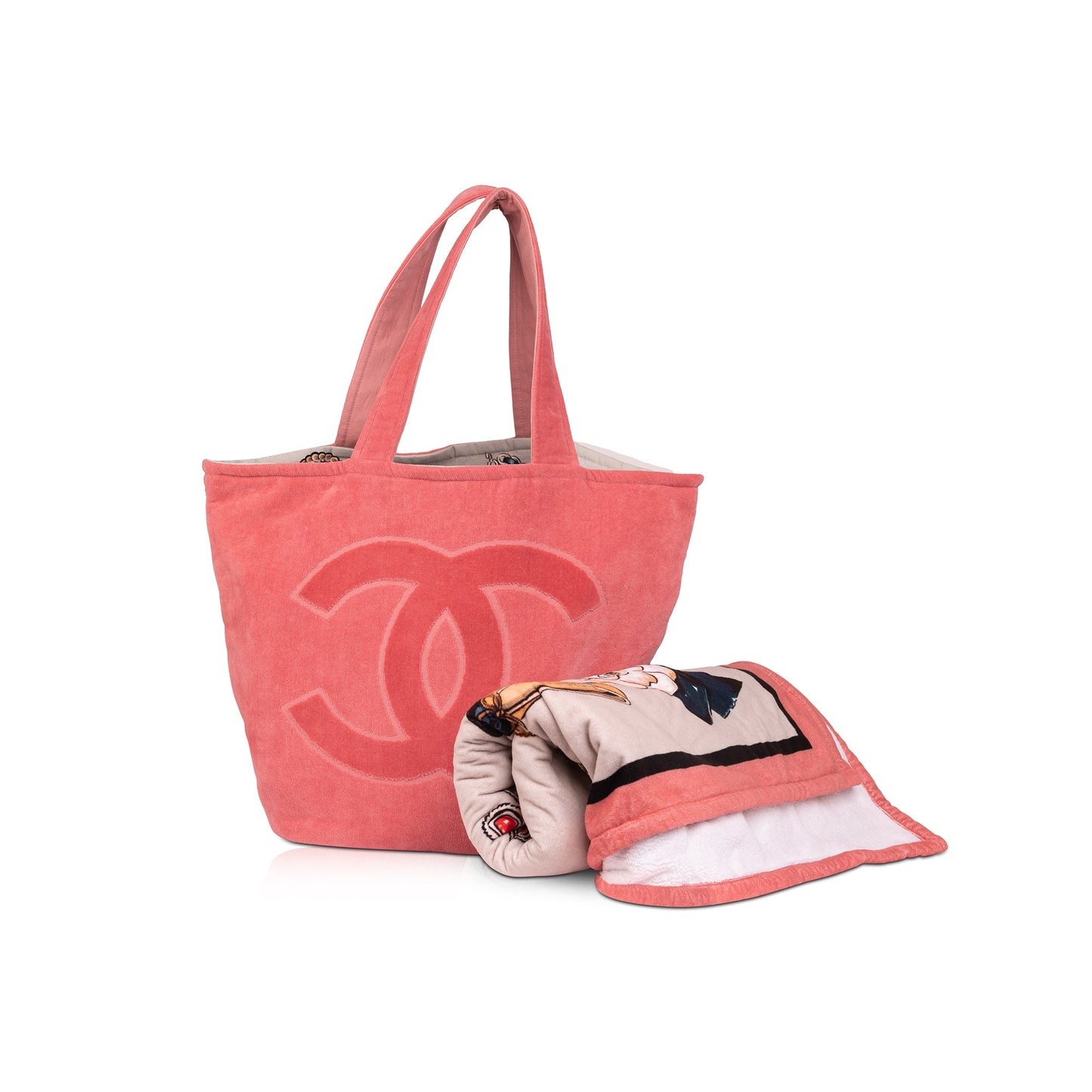 Chanel Terry Cloth Beach Tote