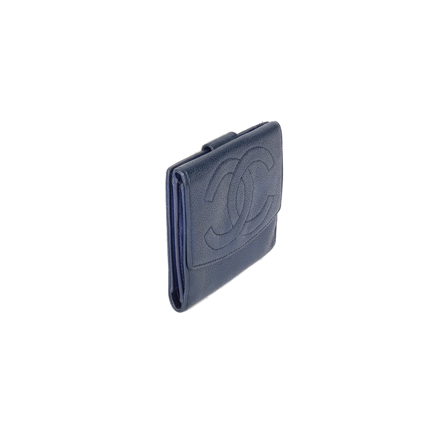 Chanel Timeless Interlocking CC Logo Compact Wallet