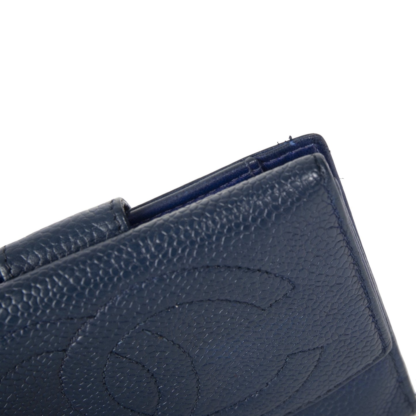 Chanel Timeless Interlocking CC Logo Compact Wallet