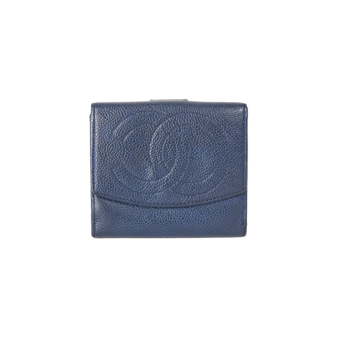 Chanel Timeless Interlocking CC Logo Compact Wallet