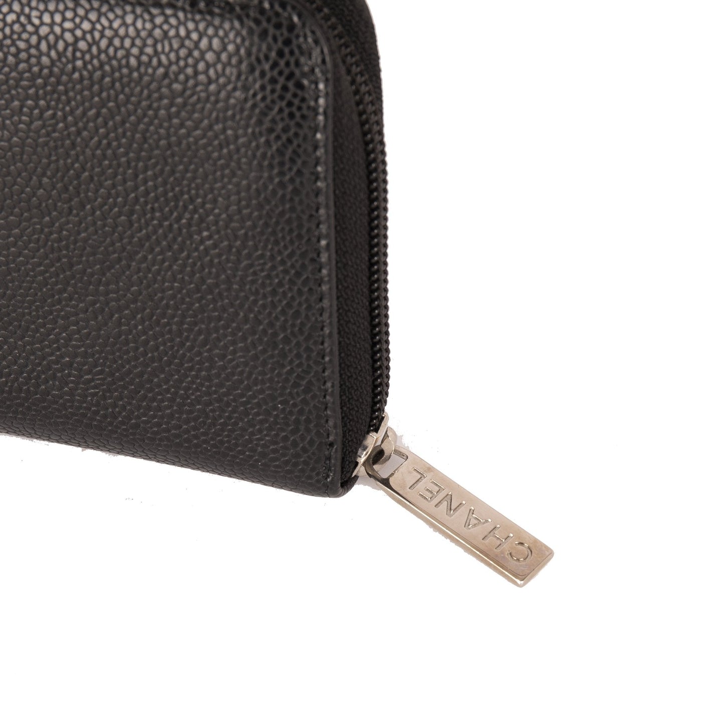 Chanel Timeless Interlocking CC Logo Zip Organizer Wallet