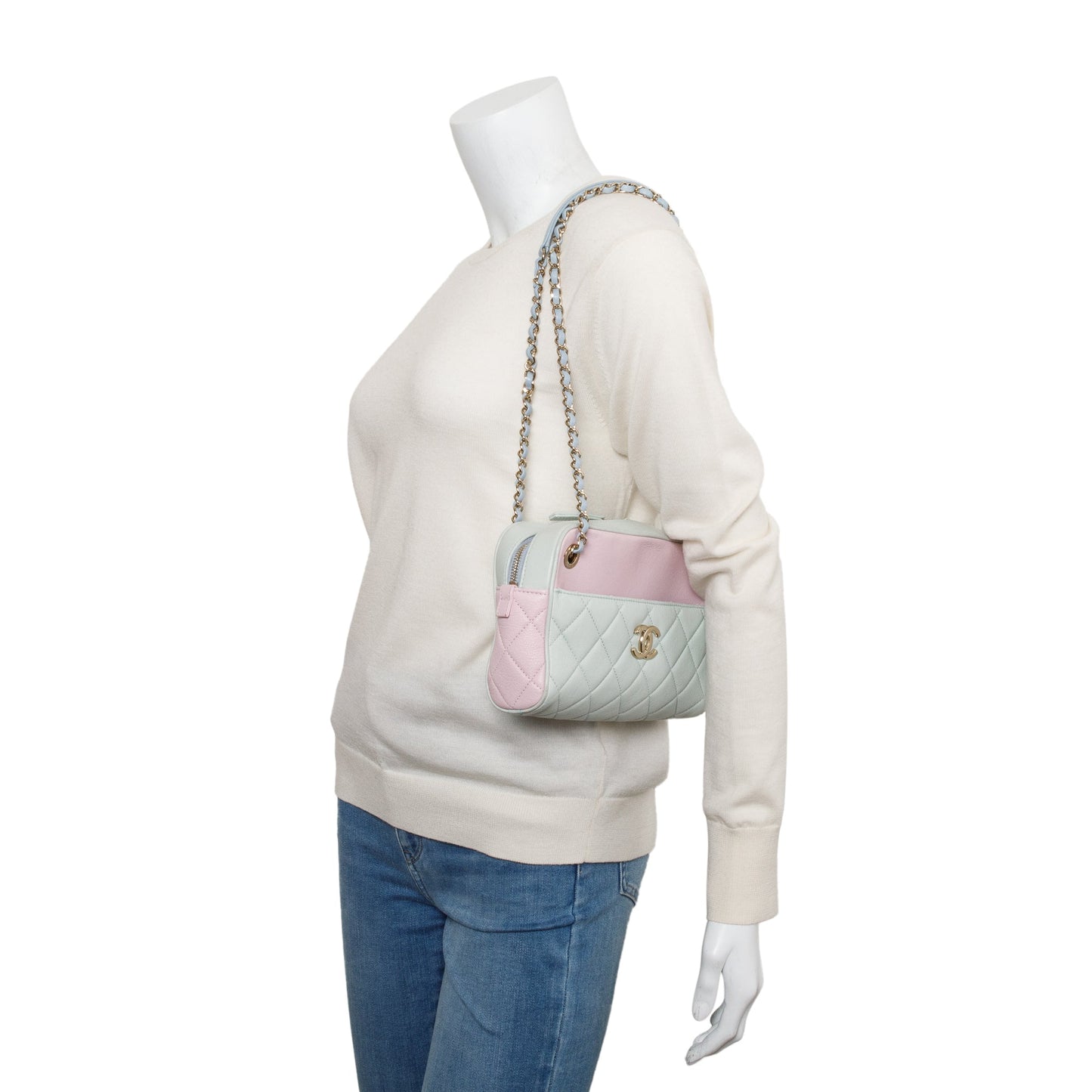 Chanel Tricolour Quilted Calfskin Leather In & Out Camera Bag