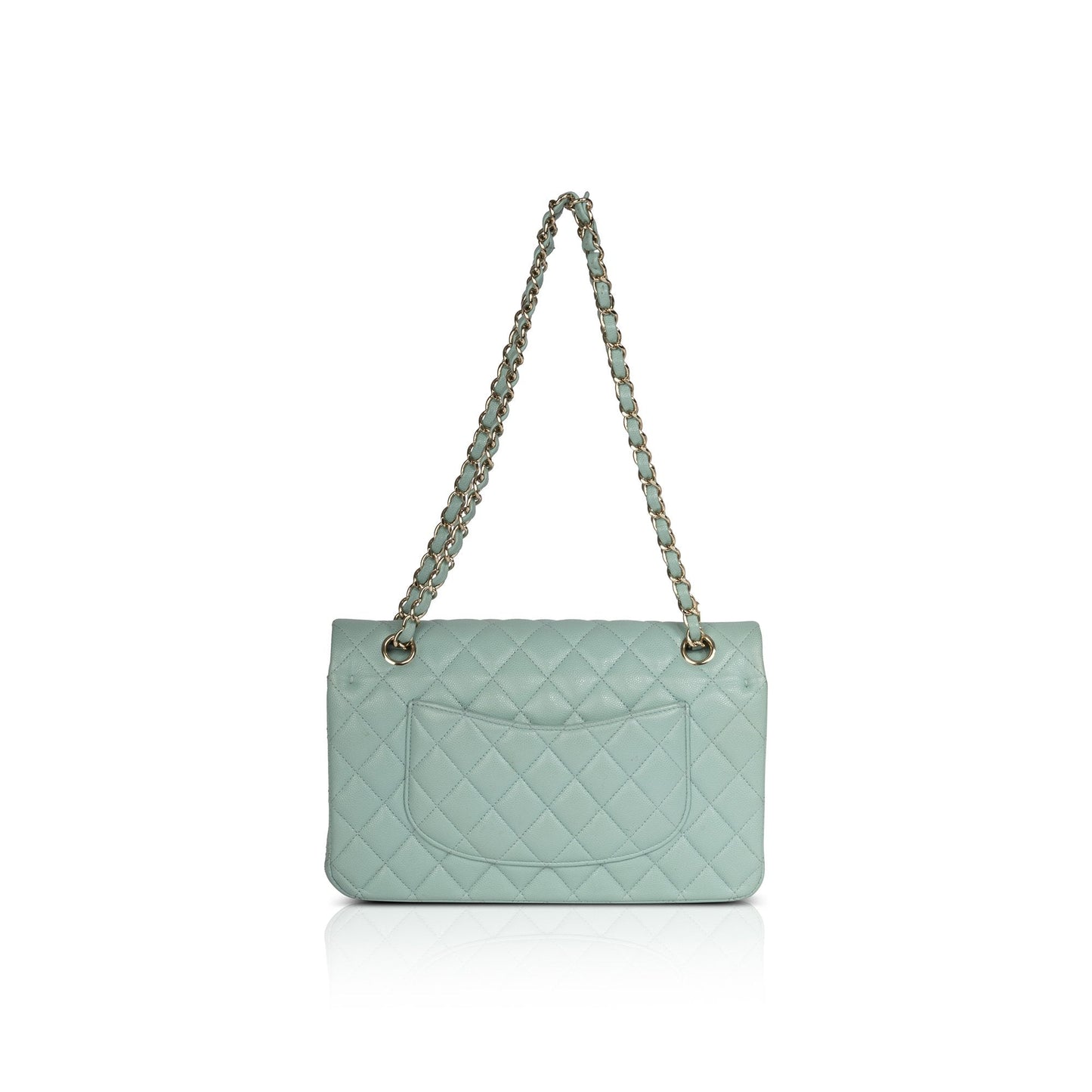 Chanel Turquiose Caviar Medium Classic Double Flap Bag