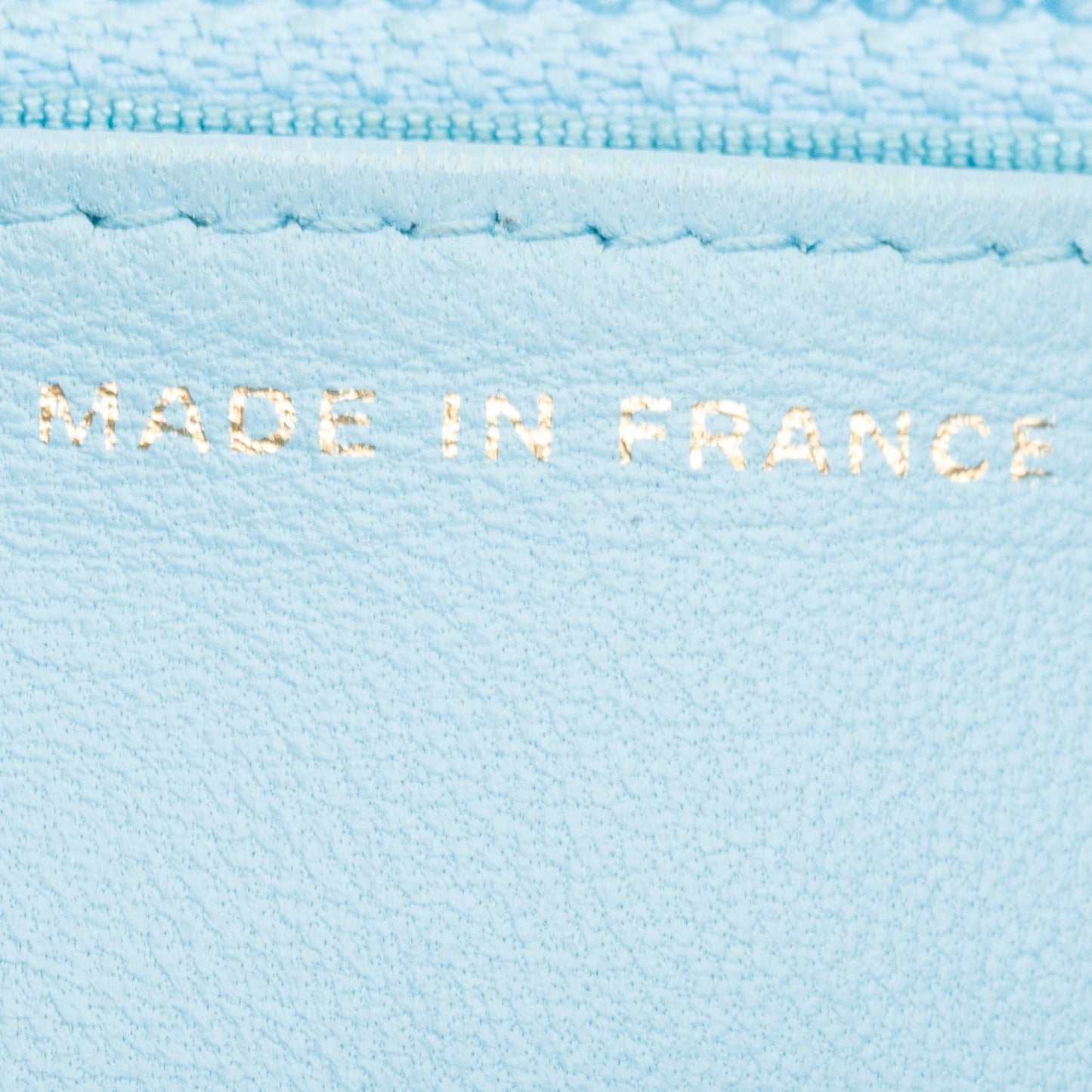 Chanel Turquoise Quilted Lambskin Leather Classic Wallet on Chain