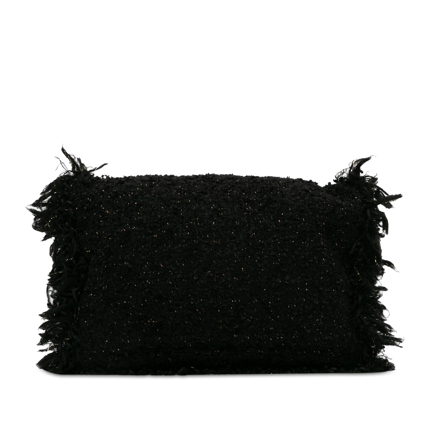 Chanel Tweed Fringe Paris Cosmopolite Clutch (SHG-ZGXyrX)