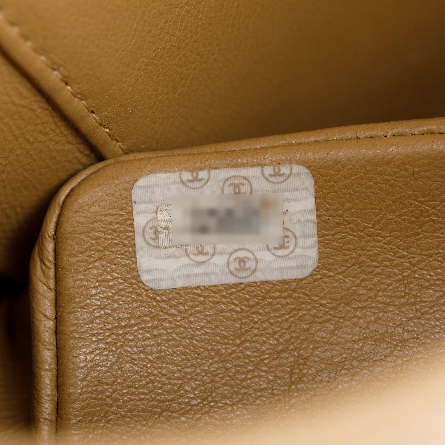 Chanel Vintage Beige Caviar Leather Medium Diana Flap Bag