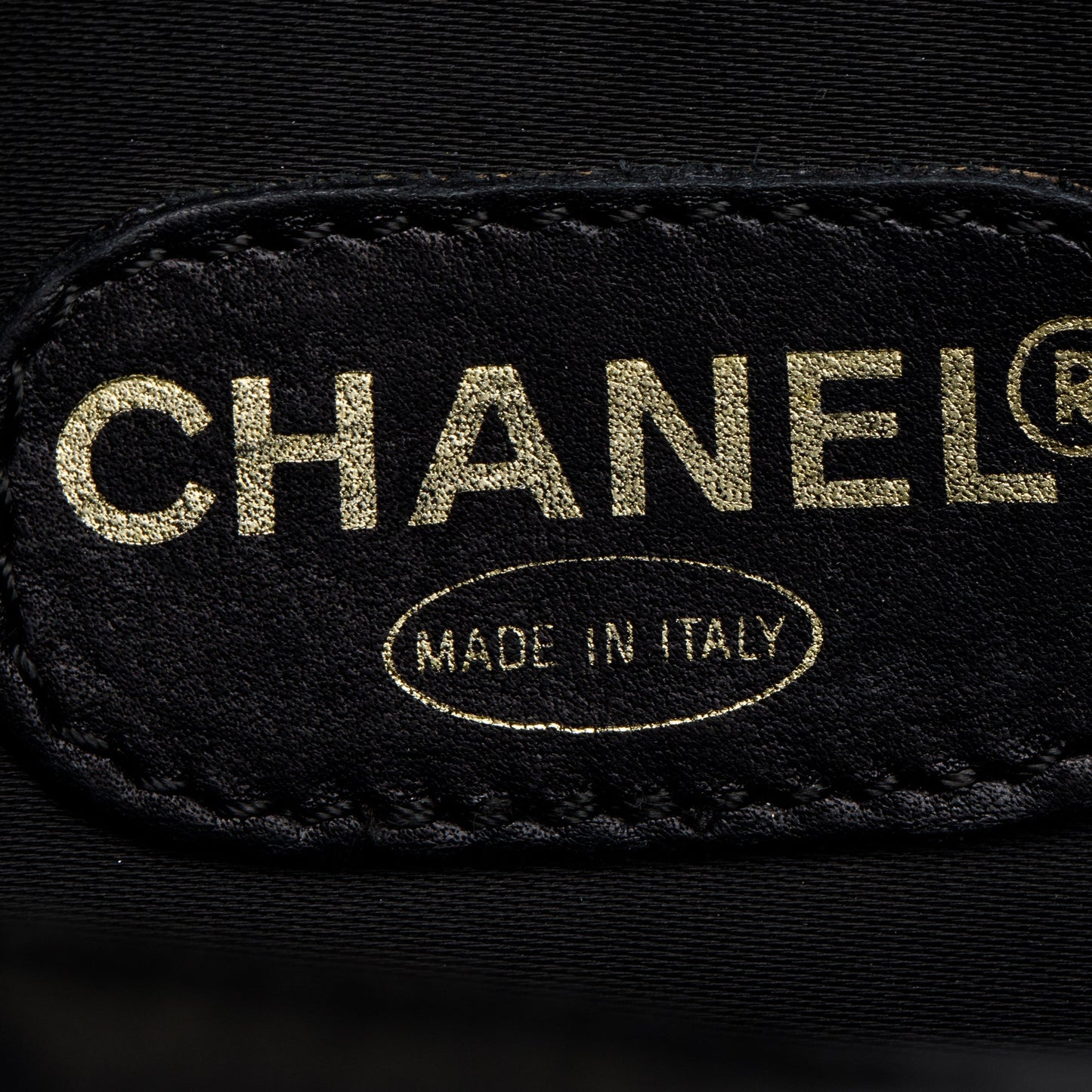 Chanel Vintage Black Caviar Leather CC Shopping Tote