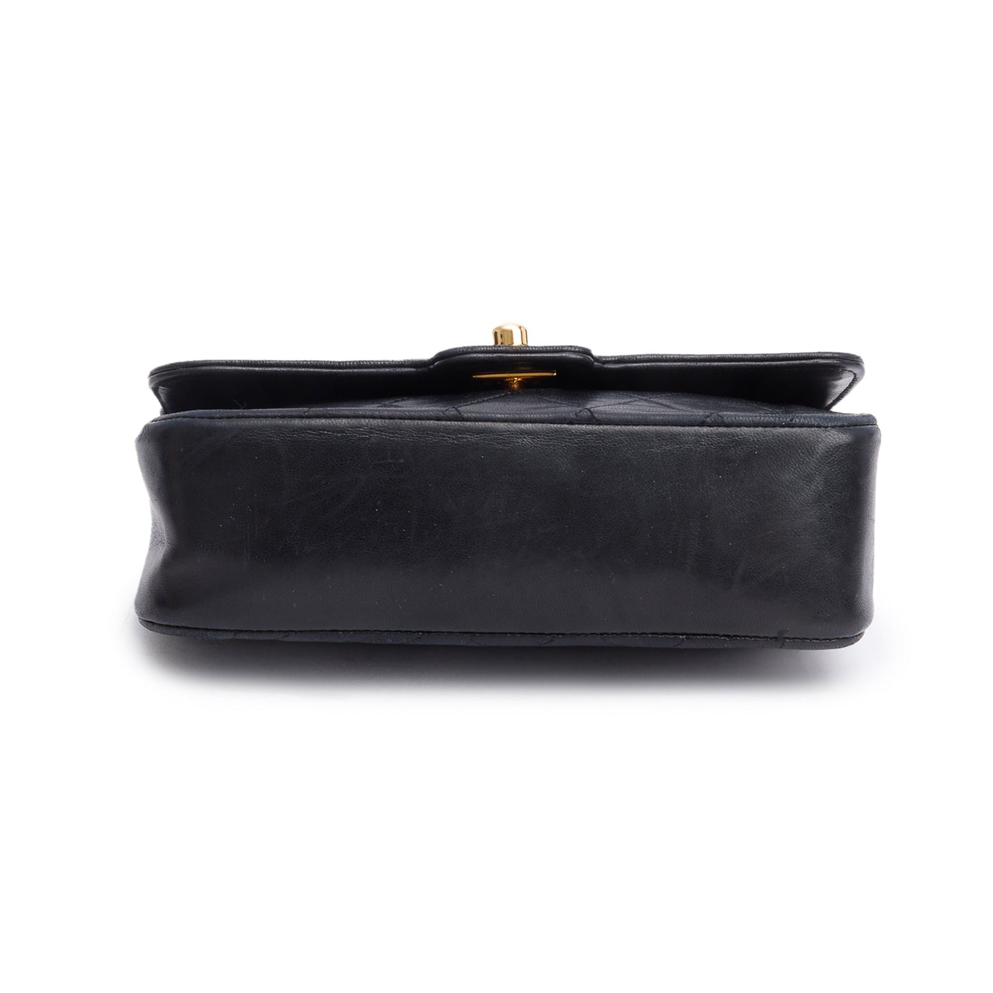 Chanel Vintage Black Lambskin Leather Mini Diana Bijoux Flap Bag