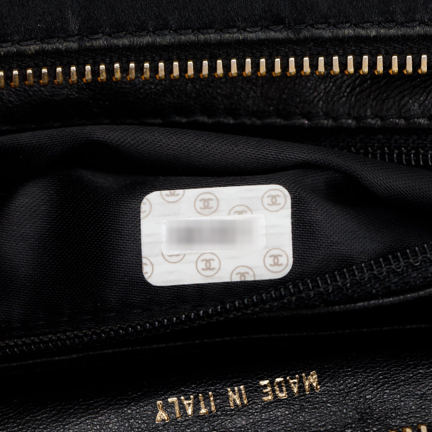 Chanel Vintage Black Satin Camelia Top Handle Bag