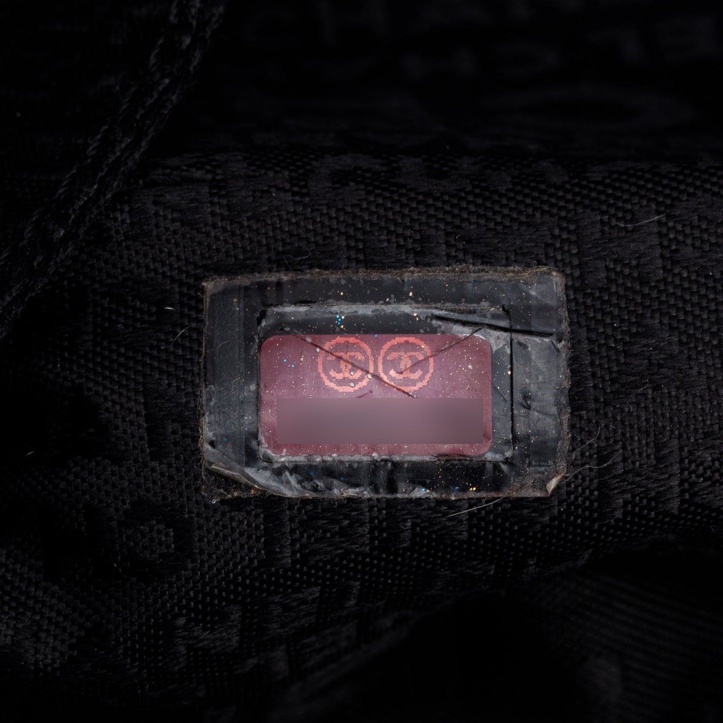 Chanel Vintage Black Square Quilted Leather CC Logo Boston Bag