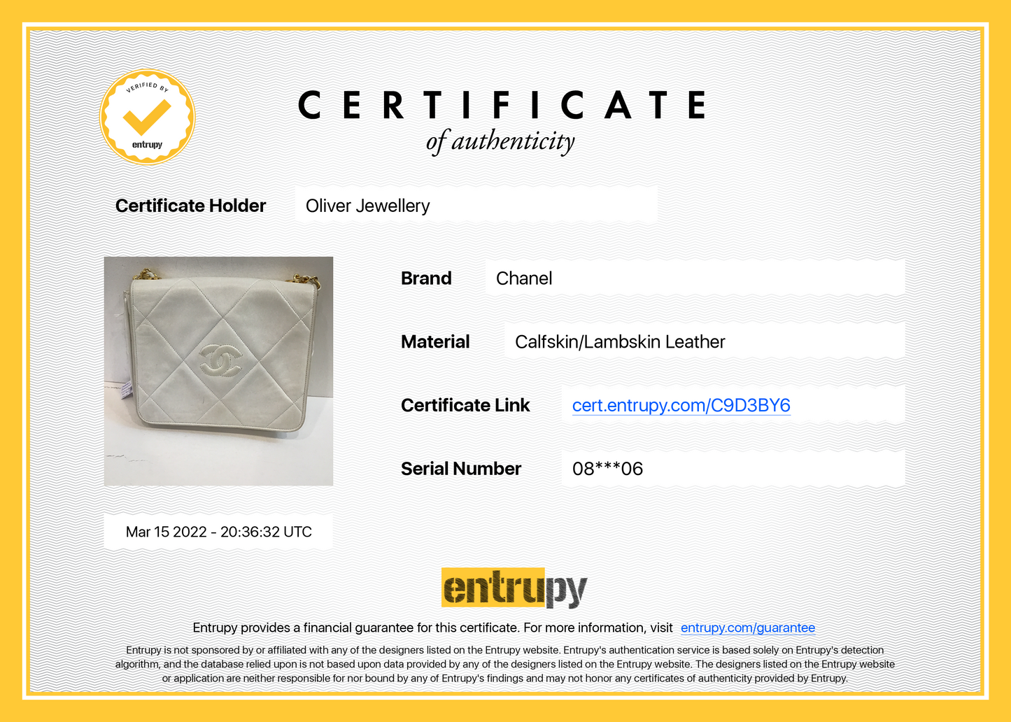 Chanel Vintage CC Lambskin Leather Crossbody Flap Bag