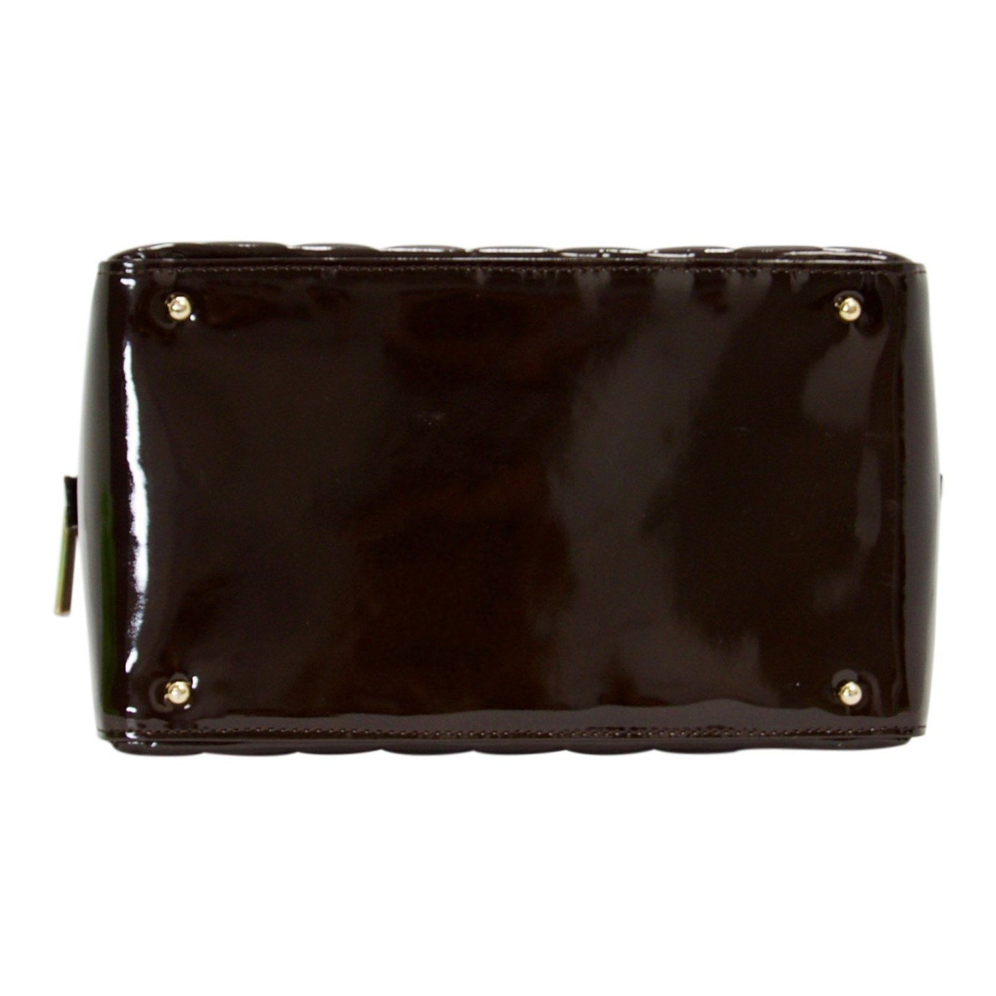 Chanel Vintage Chocolate Patent Leather Camera Bag