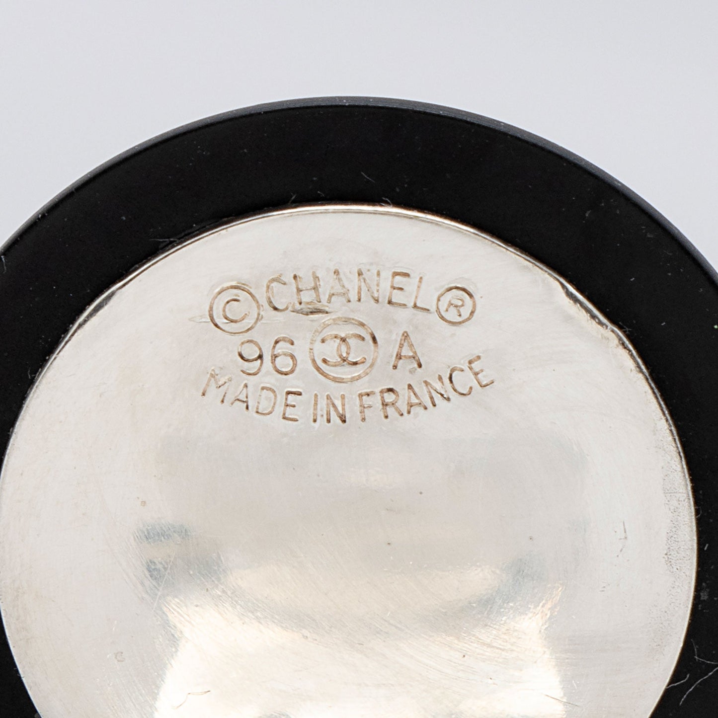 Chanel Vintage Crystal CC Round Clip On Earrings (SHF-PumRsm)
