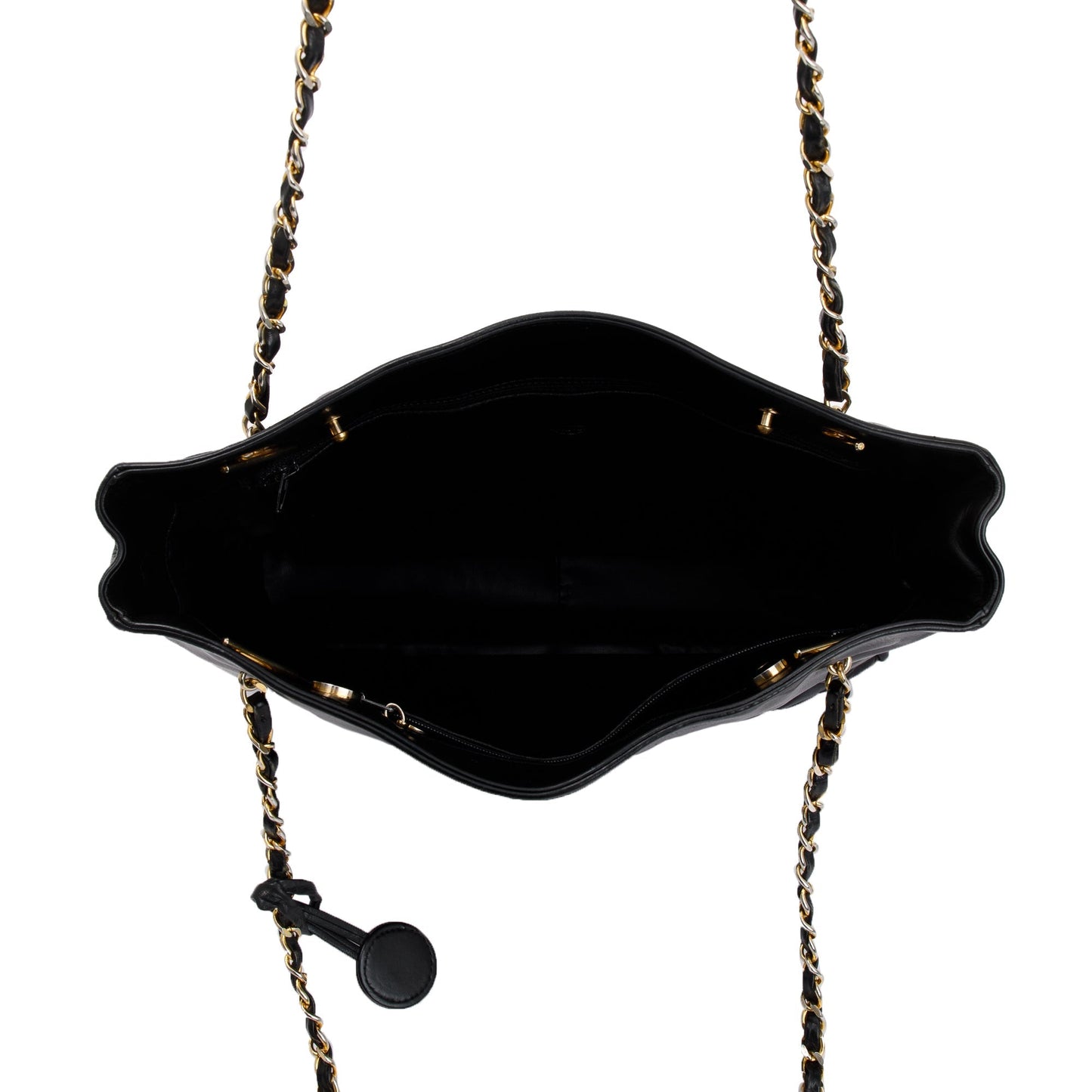 Chanel Vintage Lambskin Leather Shopping Tote
