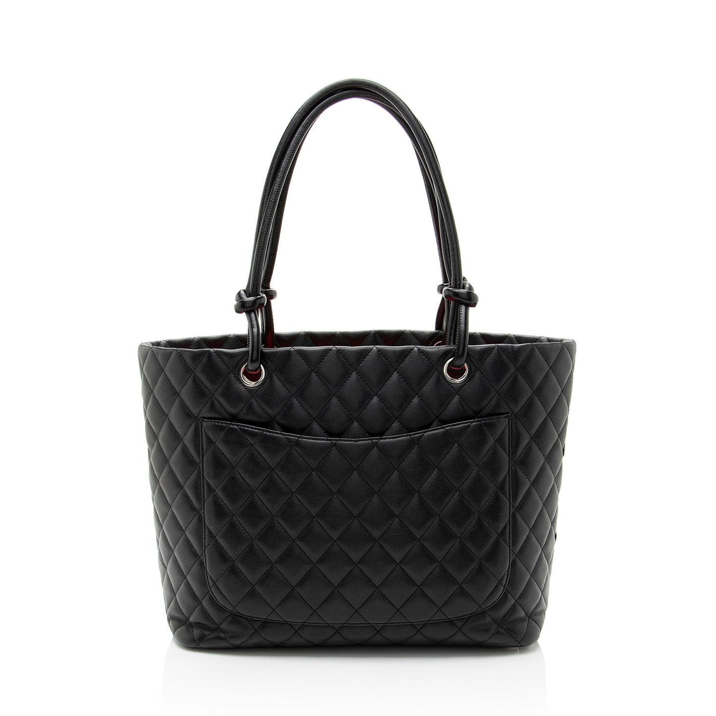 Chanel Vintage Lambskin Ligne Cambon Large Shopping Tote