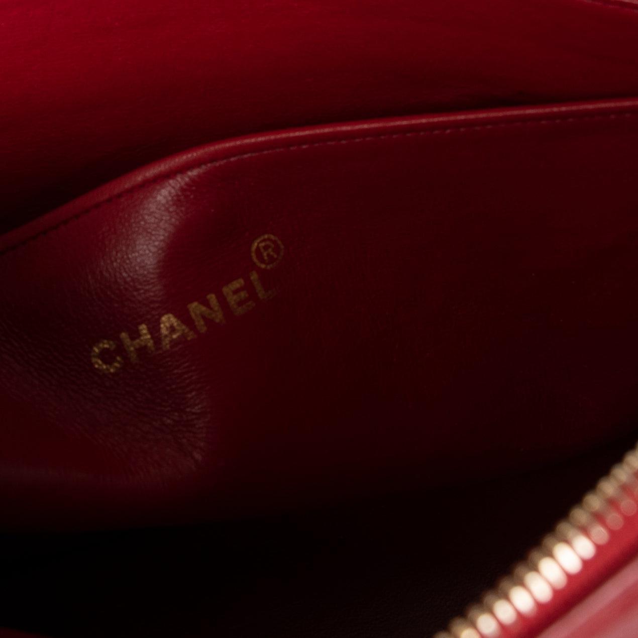 Chanel Vintage Large Quilted Leather Camera Bag