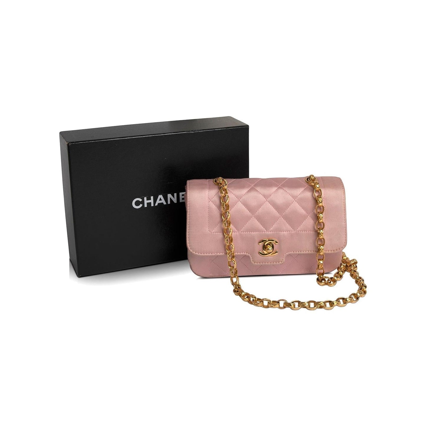 Chanel Vintage Mini Satin Diana Flap Bag