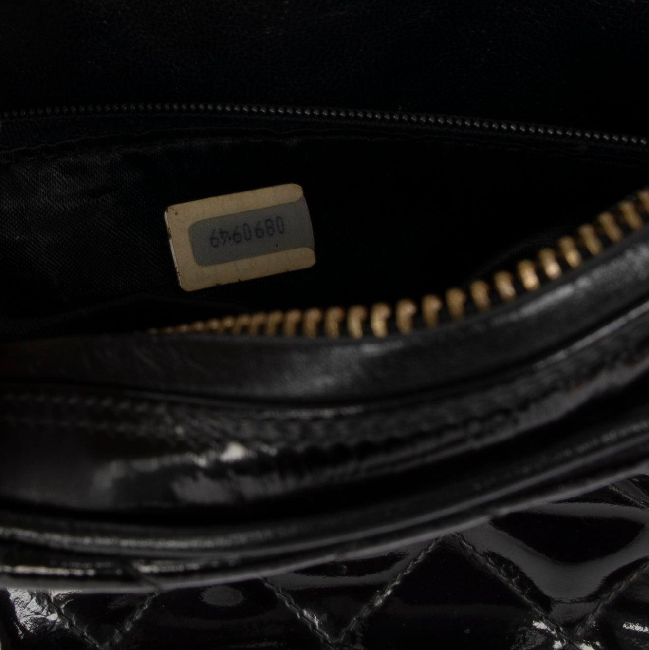 Chanel Vintage Patent Leather Tassel Camera Bag