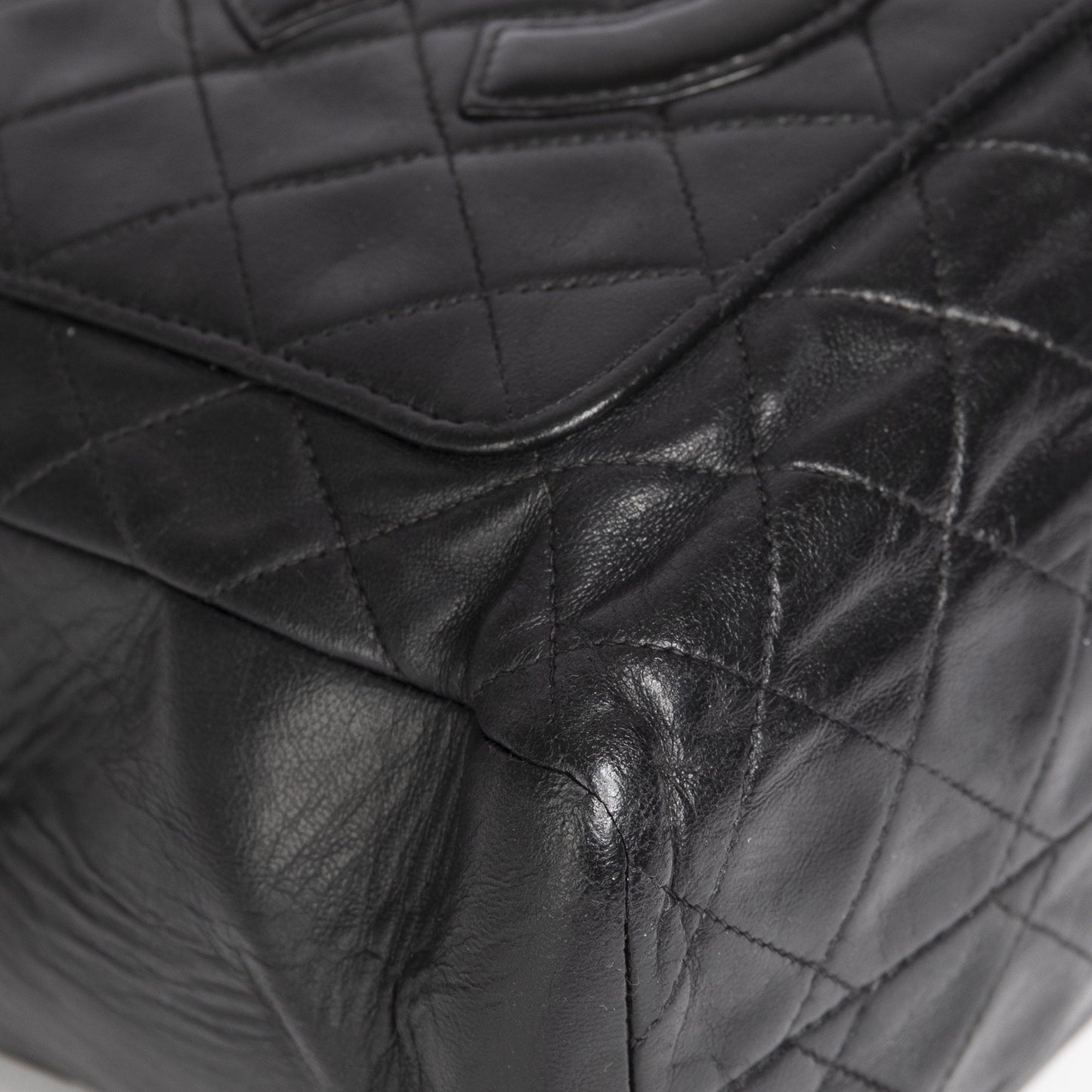 Chanel Vintage Quilted CC Tote