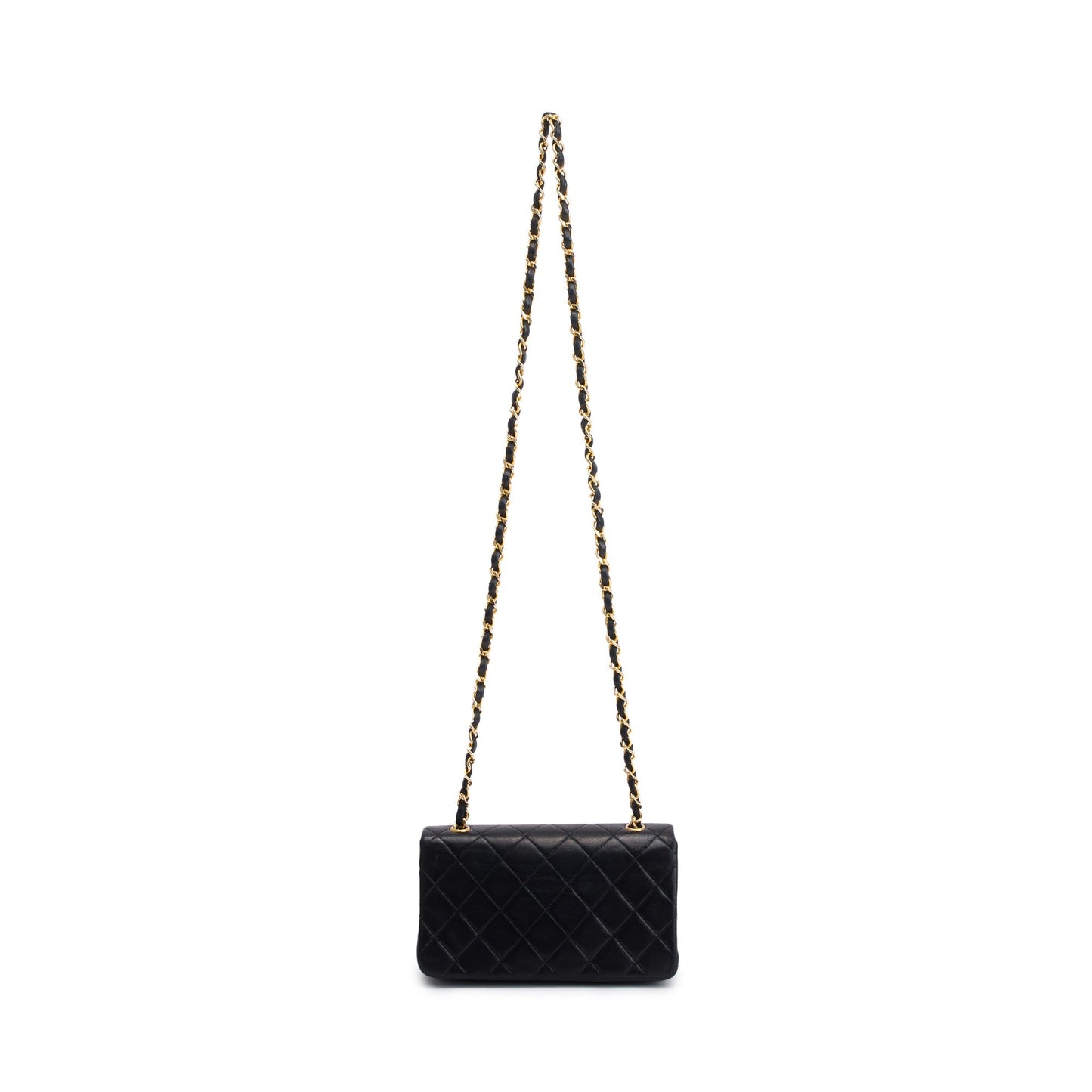 Chanel Vintage Quilted Lambskin Mini Rectangular Full Flap Bag