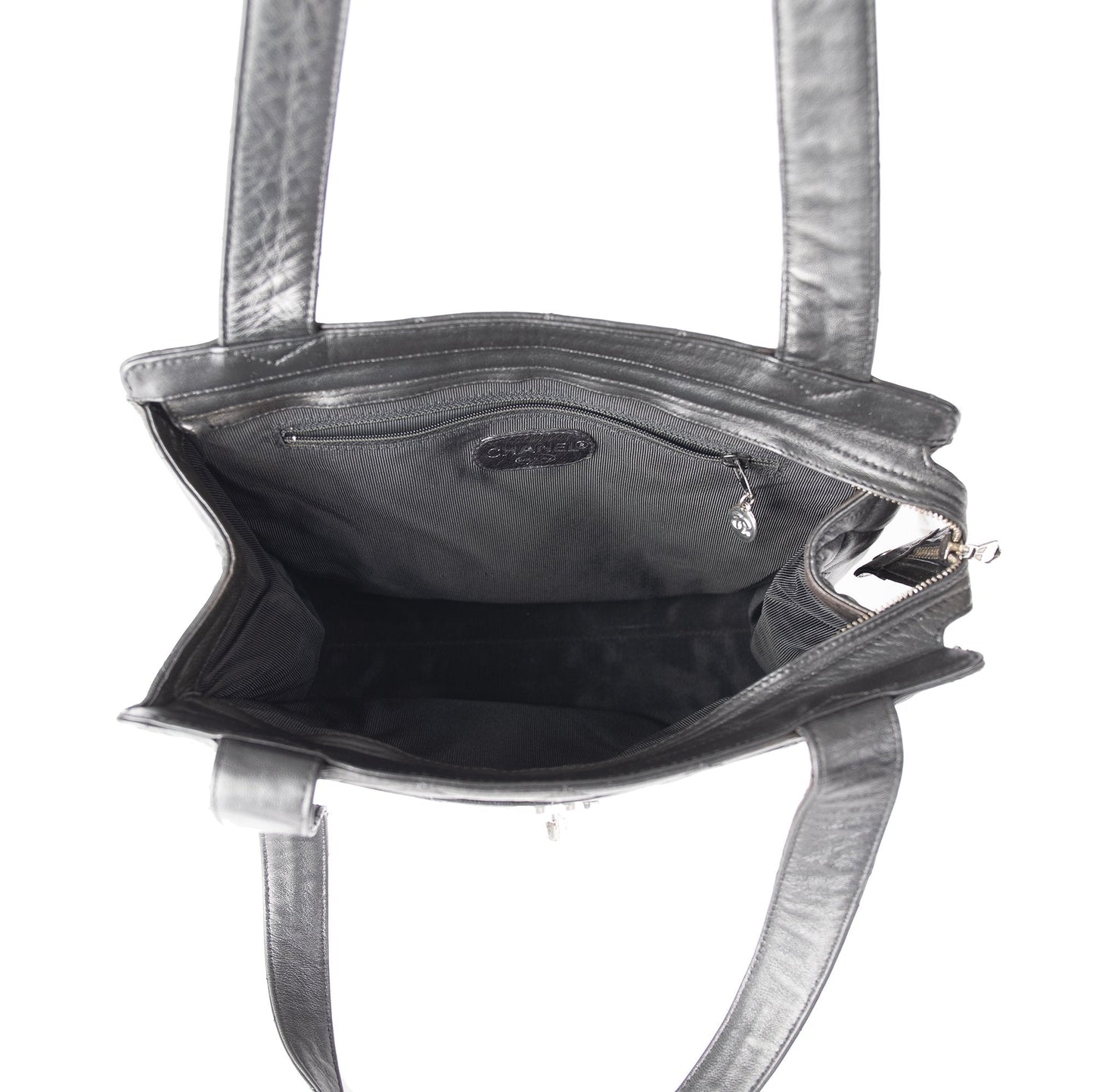 Chanel Vintage Quilted Leather CC Tote