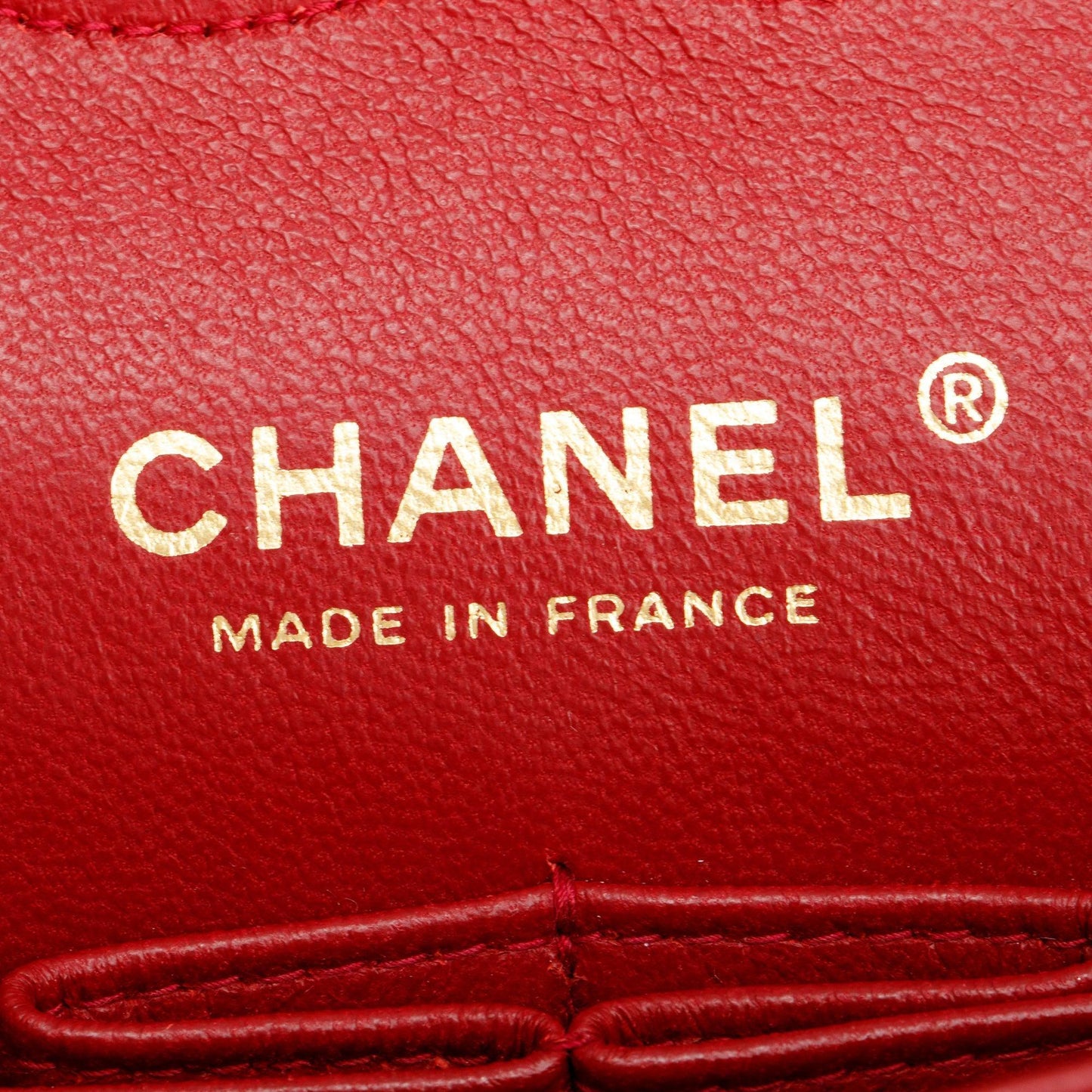 Chanel Vintage Red Quilted Lambskin Leather Classic Medium Double Flap Bag