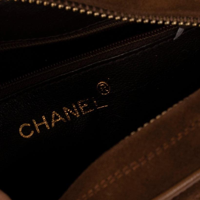 Chanel Vintage Suede CC Tassel Camera Bag