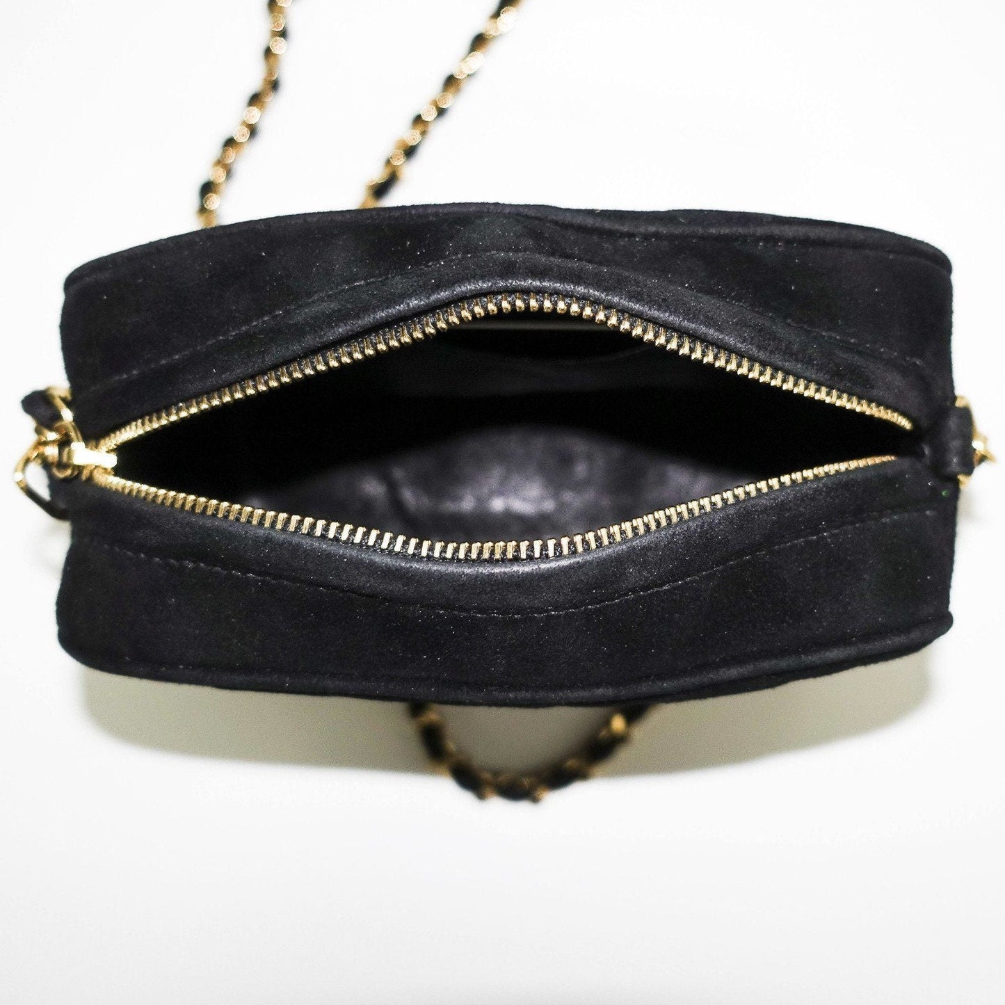 Chanel Vintage Velvet Quilted Camera Bag