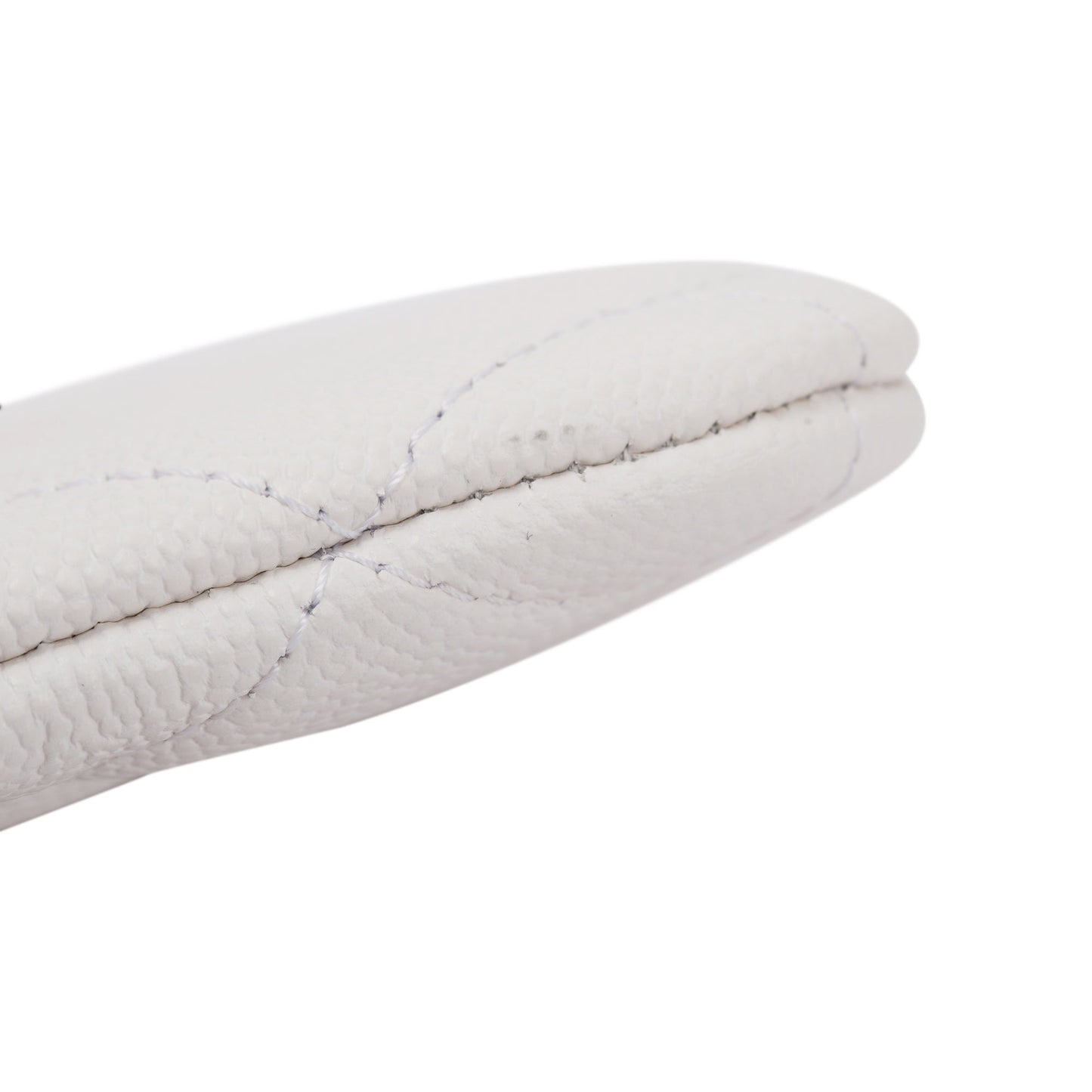Chanel White Caviar Classic Mini O-Case Pouch