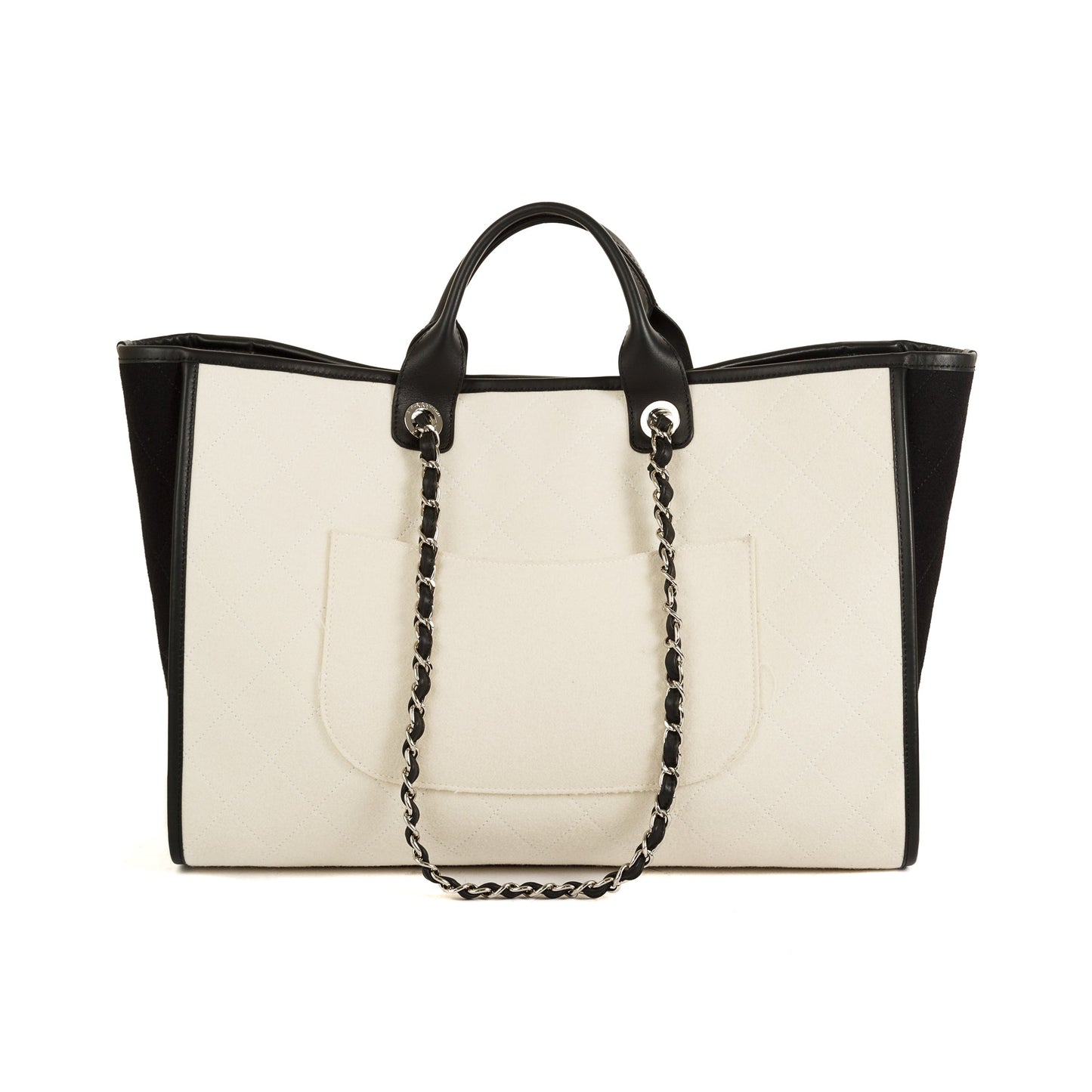Chanel Wool Felt Large Deauville Tote