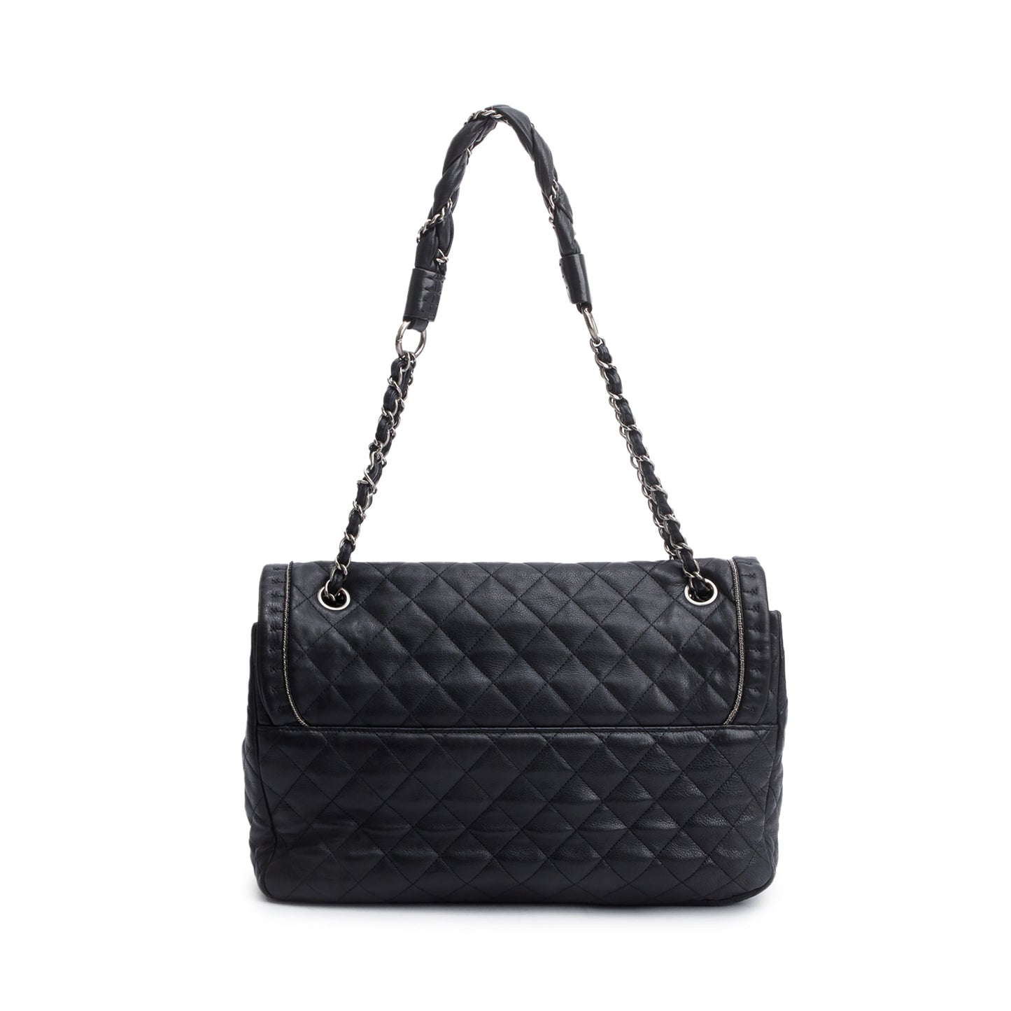 Chanel Black Caviar Leather Istanbul Flap Bag