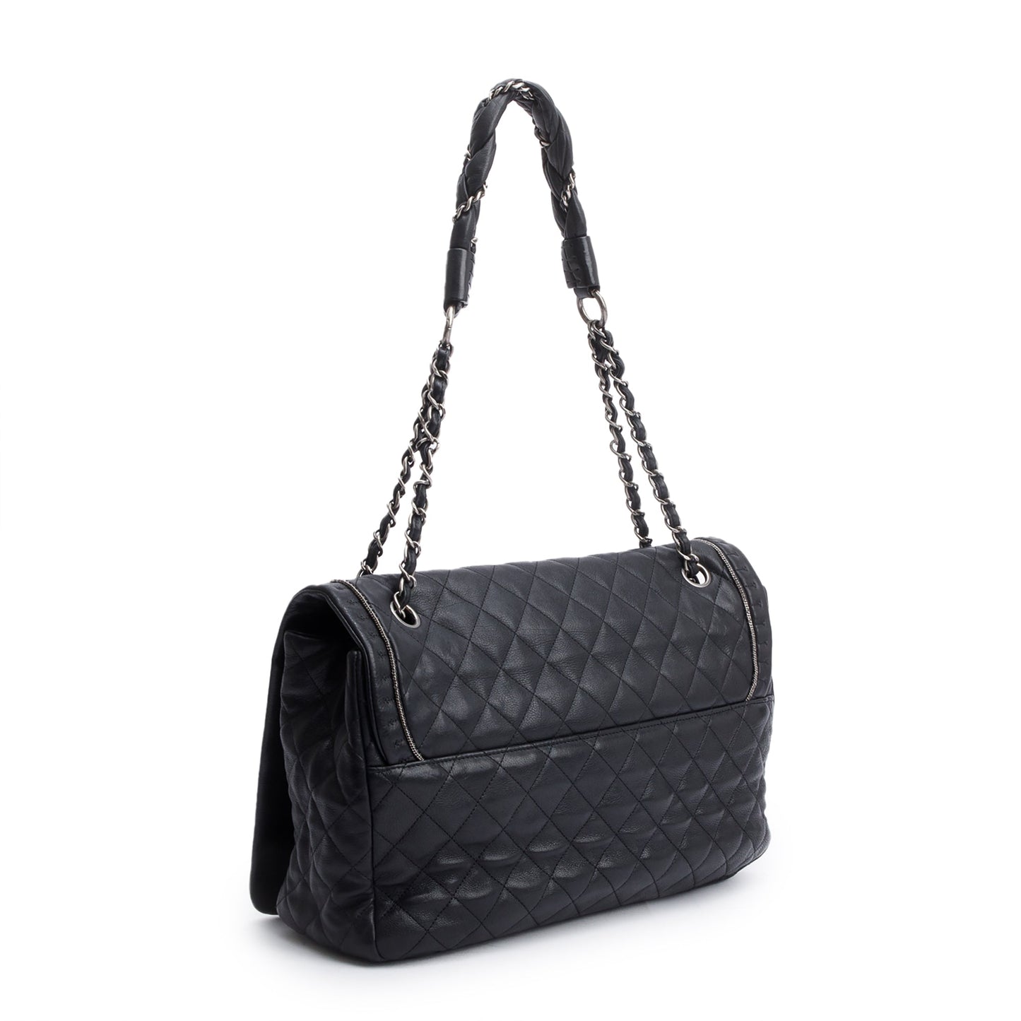 Chanel Black Caviar Leather Istanbul Flap Bag