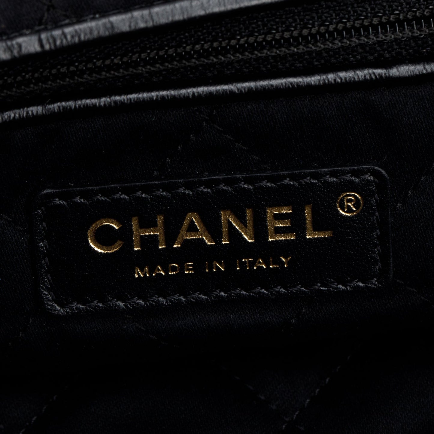 Chanel Black Shiny Calfskin Leather Chanel 22 Hobo