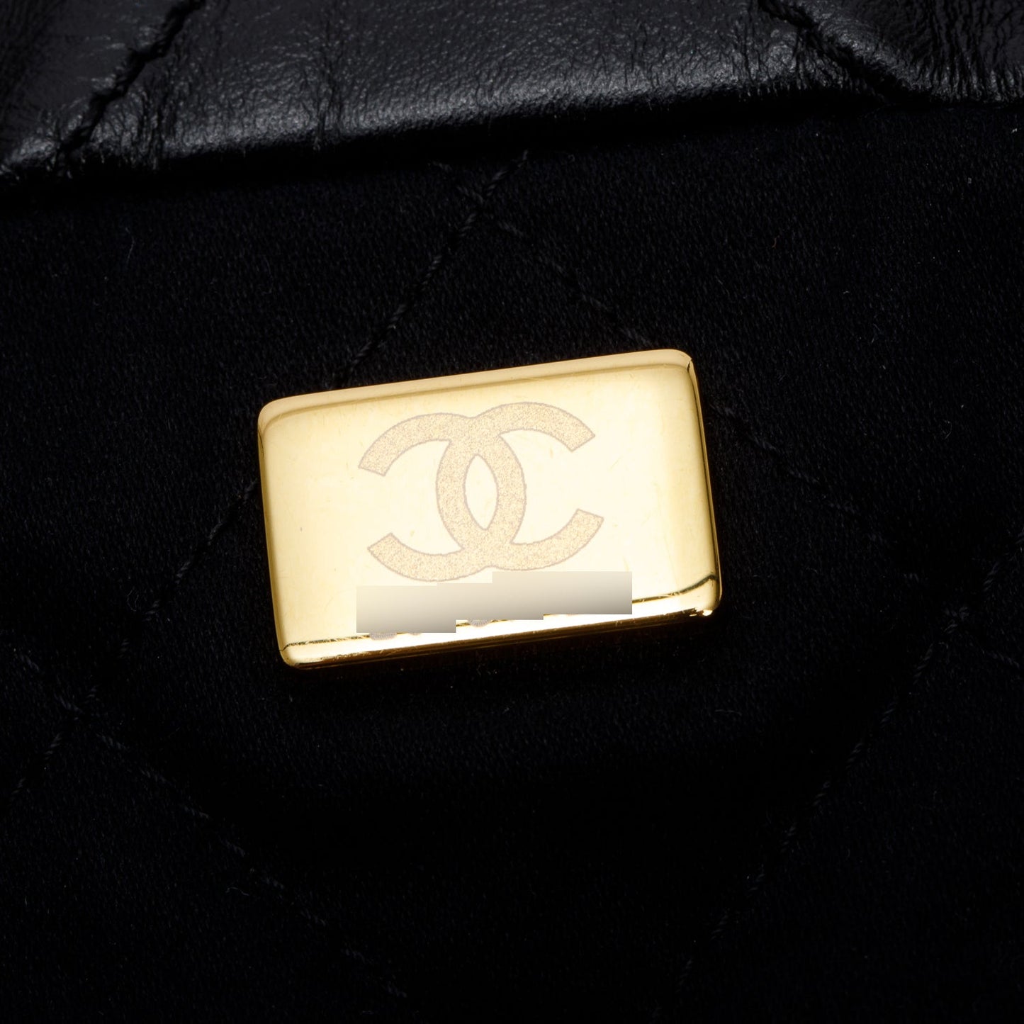 Chanel Black Shiny Calfskin Leather Chanel 22 Hobo